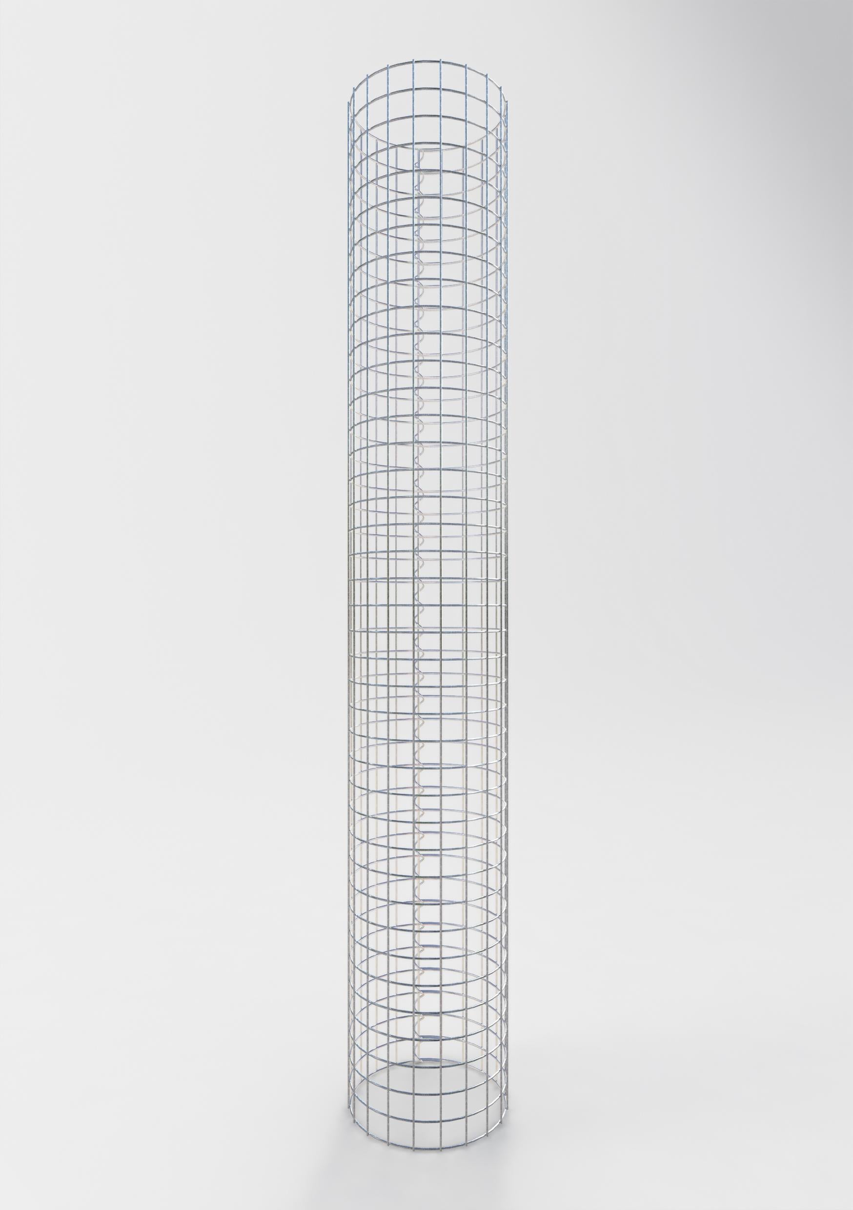 Gabionensäule rund 32 cm Durchmesser, 200 cm Höhe, Maschenweite 5 cm x 5 cm