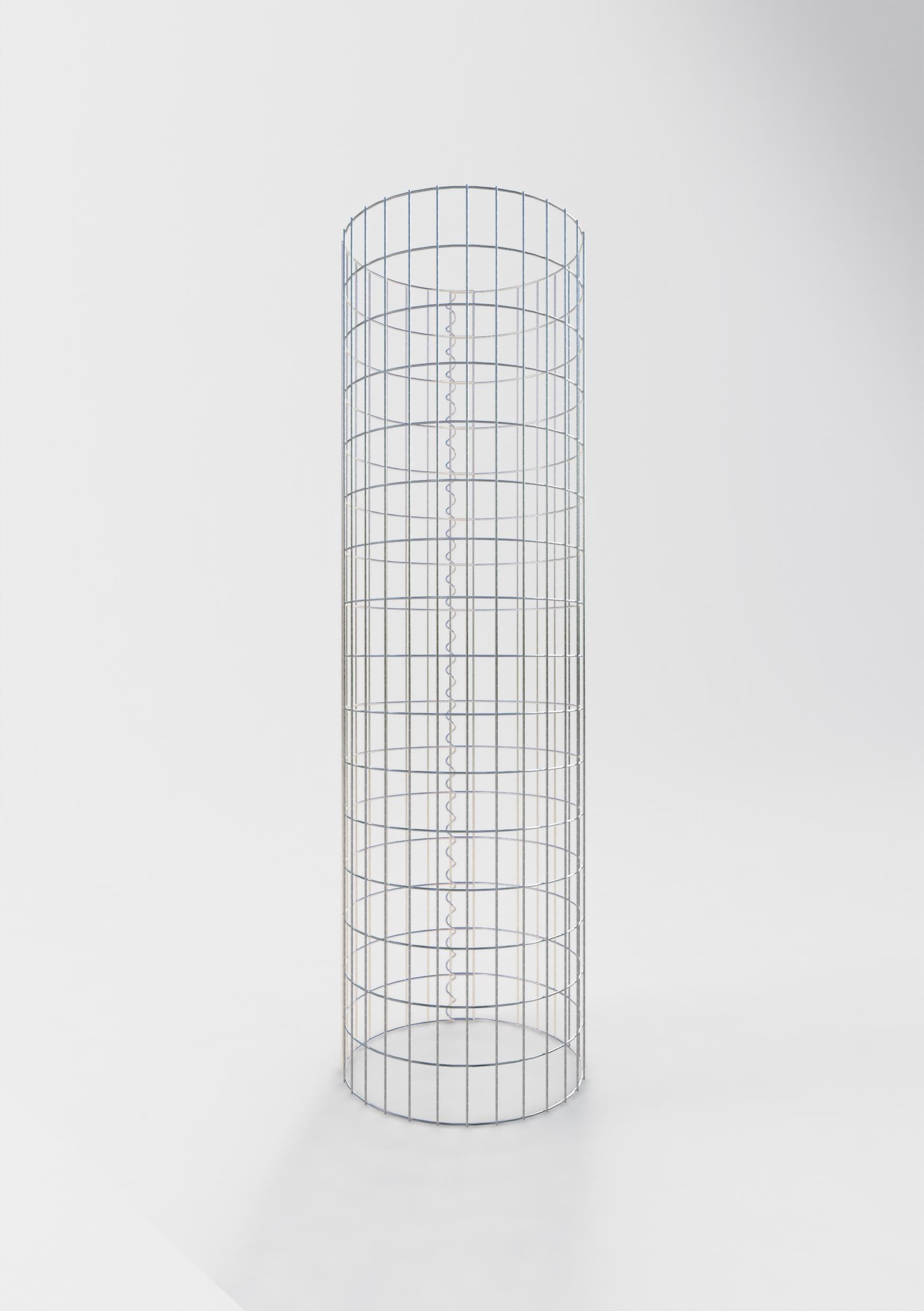Gabionensäule rund 47 cm Durchmesser, 160 cm Höhe, Maschenweite 5 cm x 10 cm