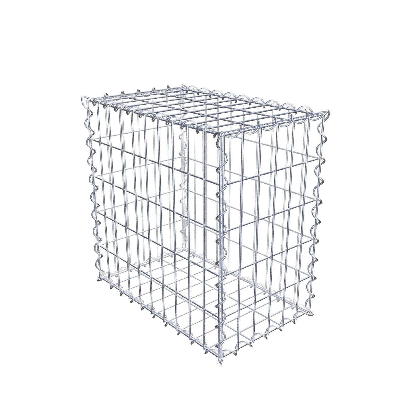 Gabione 50 cm x 50 cm x 30 cm (L x H x T), Maschenweite 5 cm x 10 cm, Spirale