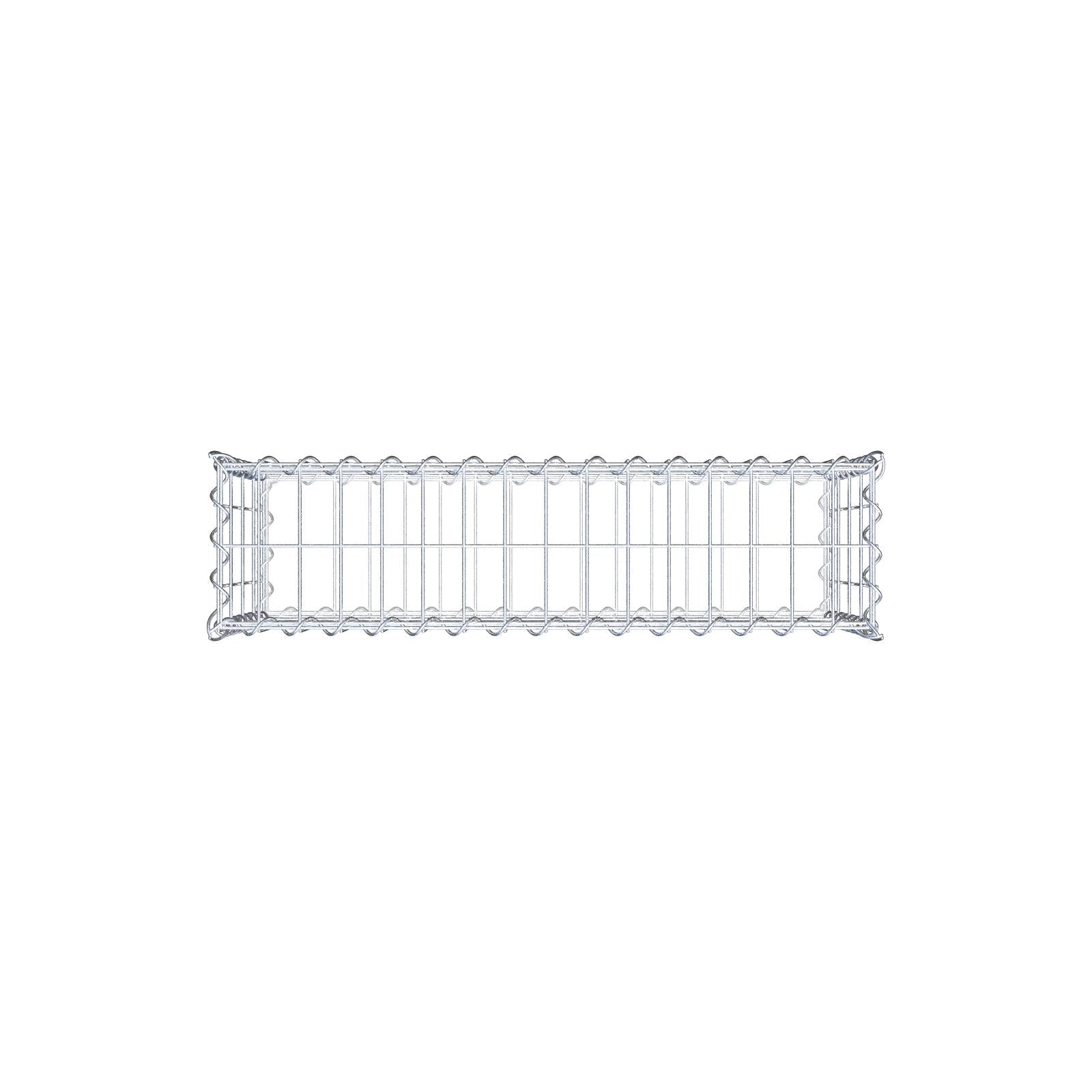 Gabione 80 cm x 40 cm x 20 cm (L x H x T), Maschenweite 5 cm x 10 cm, Spirale