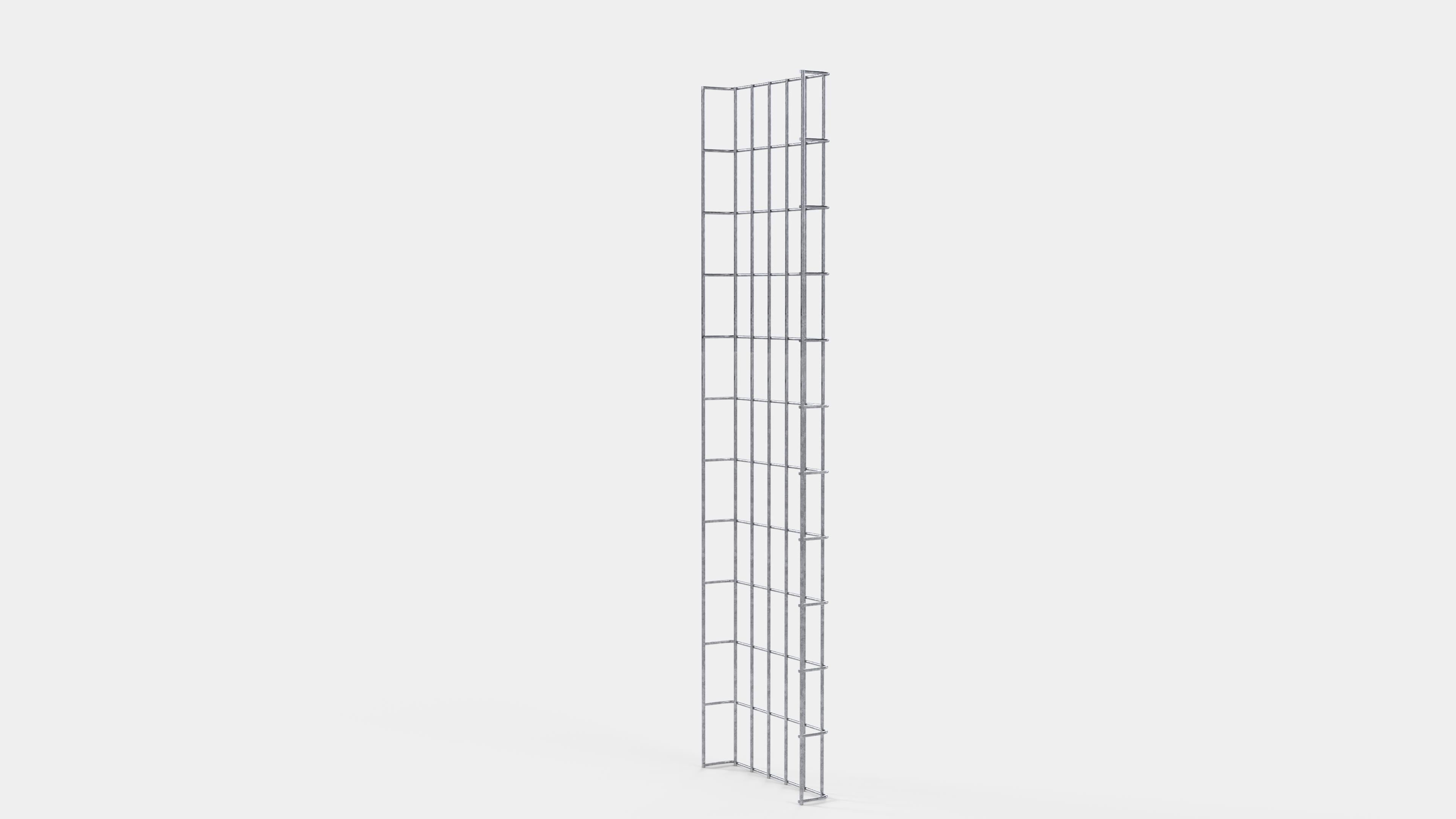 Kabelkanal Höhe 110 cm, Tiefe 5 cm, Maschenweite 5 x 10 cm