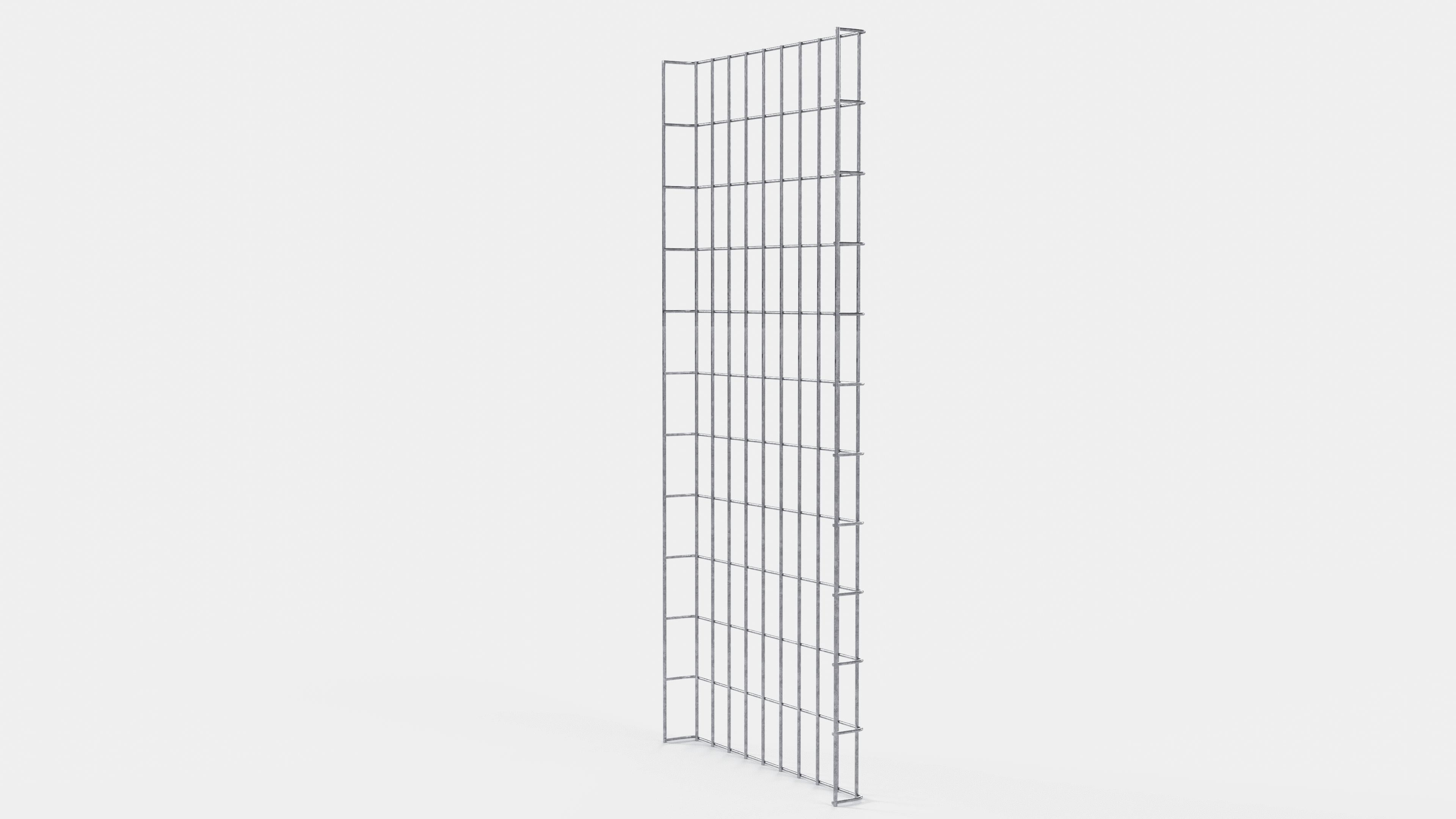 Kabelkanal Höhe 110 cm, Tiefe 5 cm, Maschenweite 5 x 10 cm