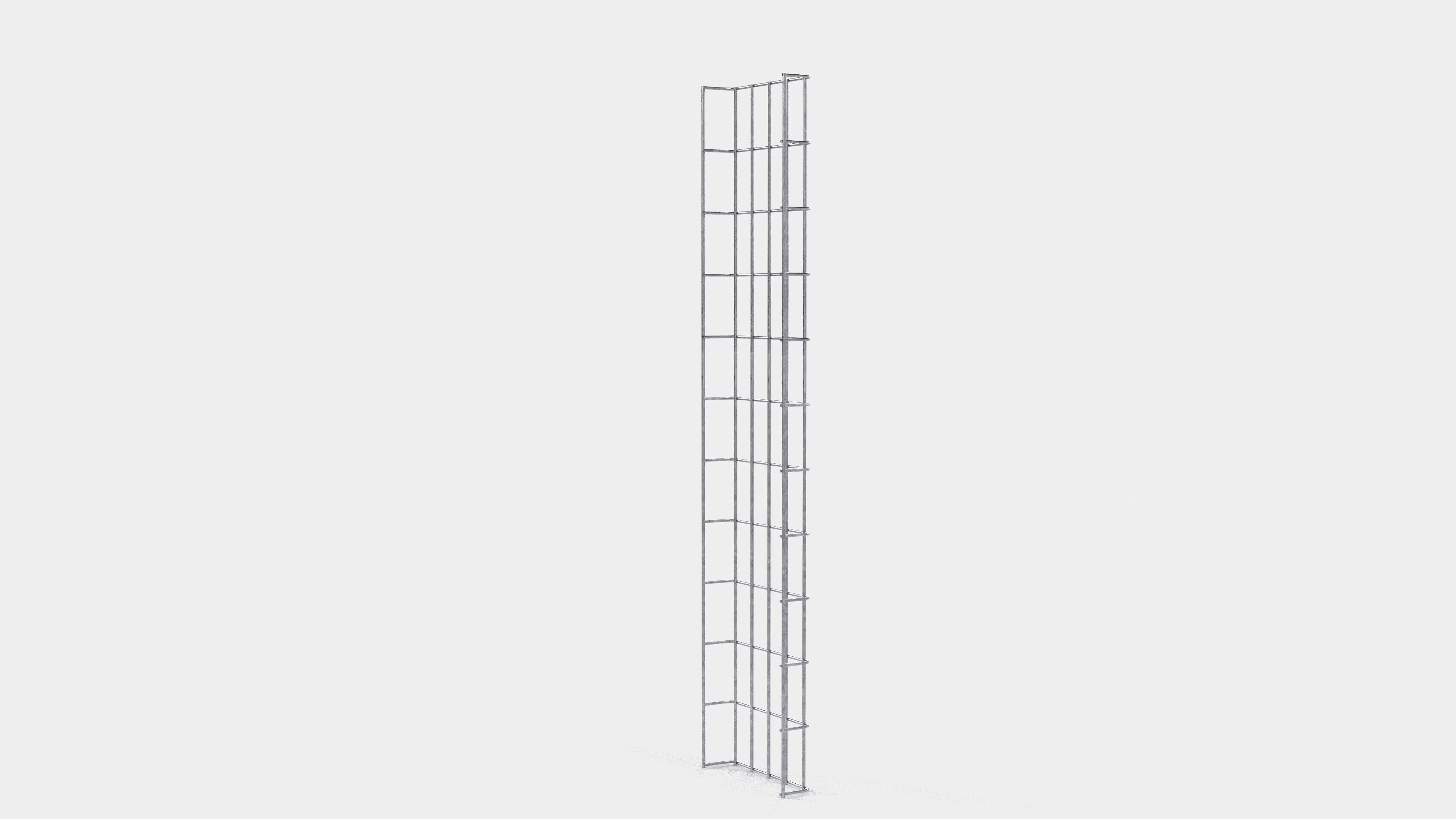 Kabelkanal Höhe 110 cm, Tiefe 5 cm, Maschenweite 5 x 10 cm