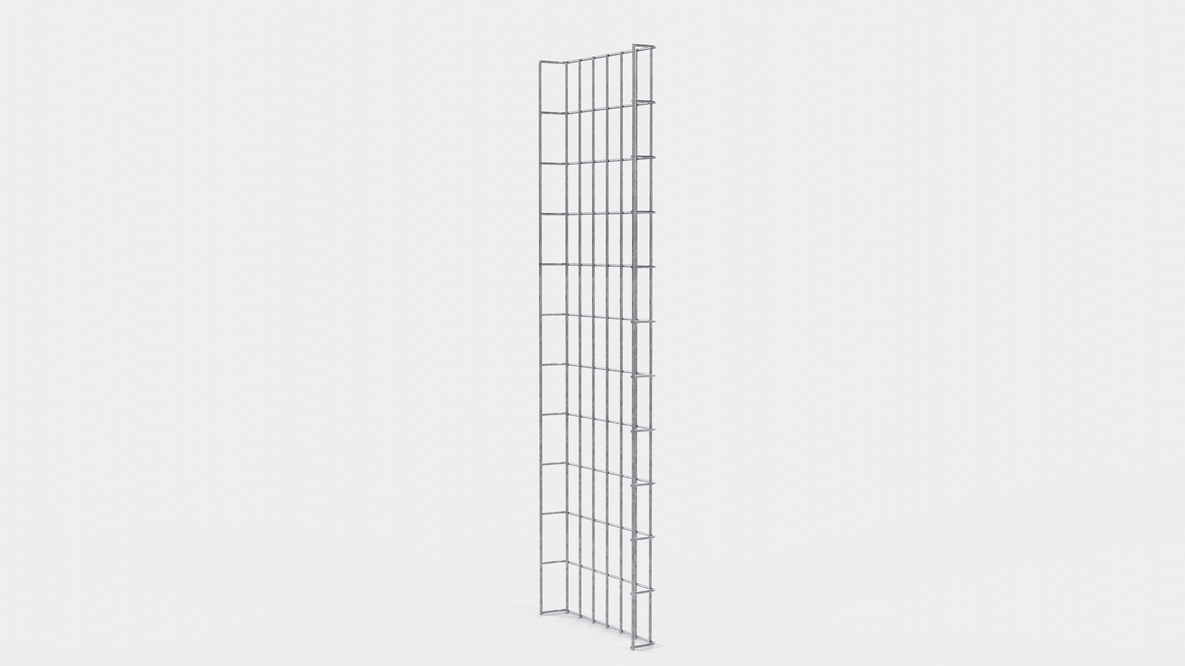 Kabelkanal Höhe 110 cm, Tiefe 5 cm, Maschenweite 5 x 10 cm