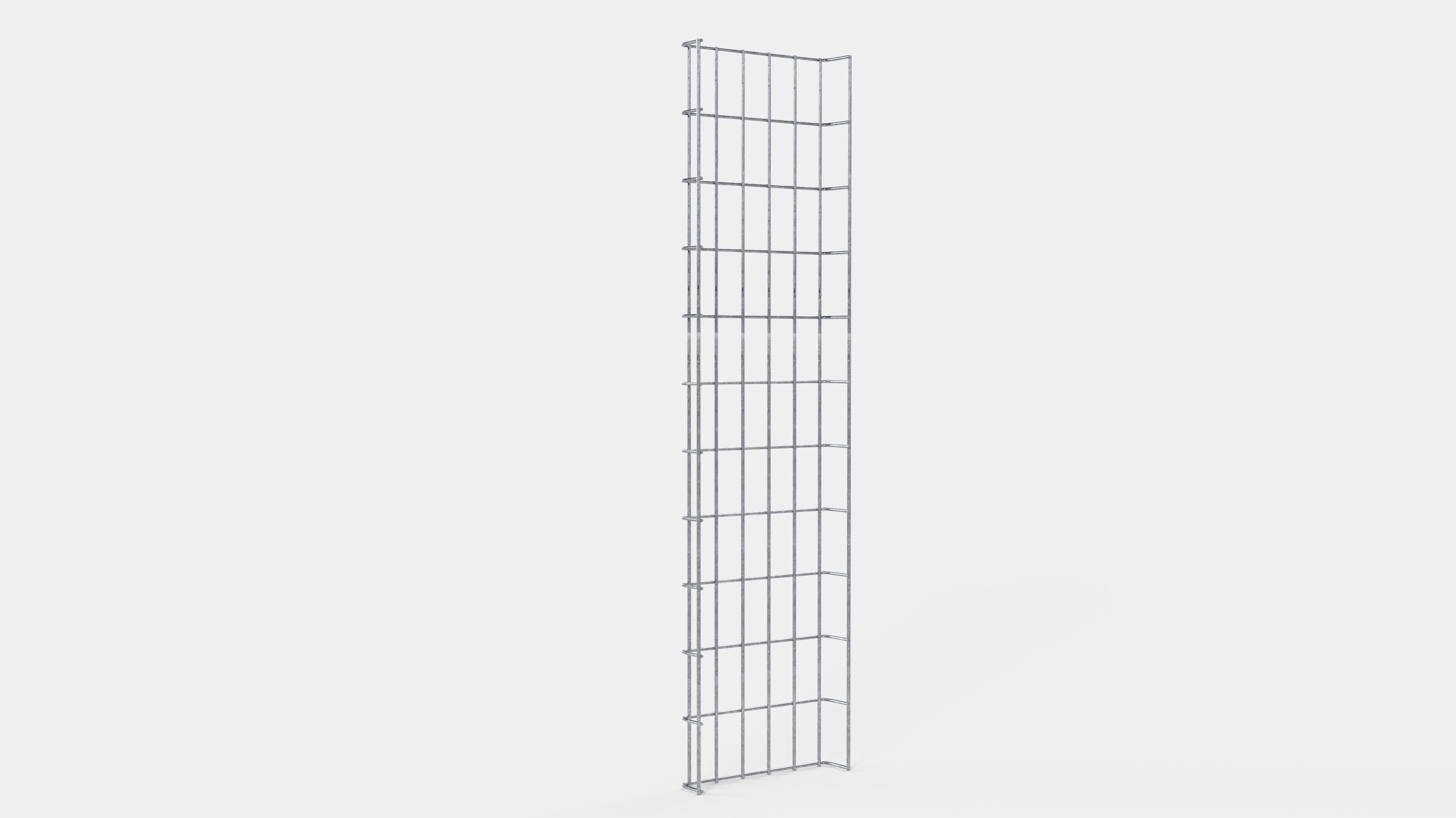 Kabelkanal Höhe 110 cm, Tiefe 5 cm, Maschenweite 5 x 10 cm
