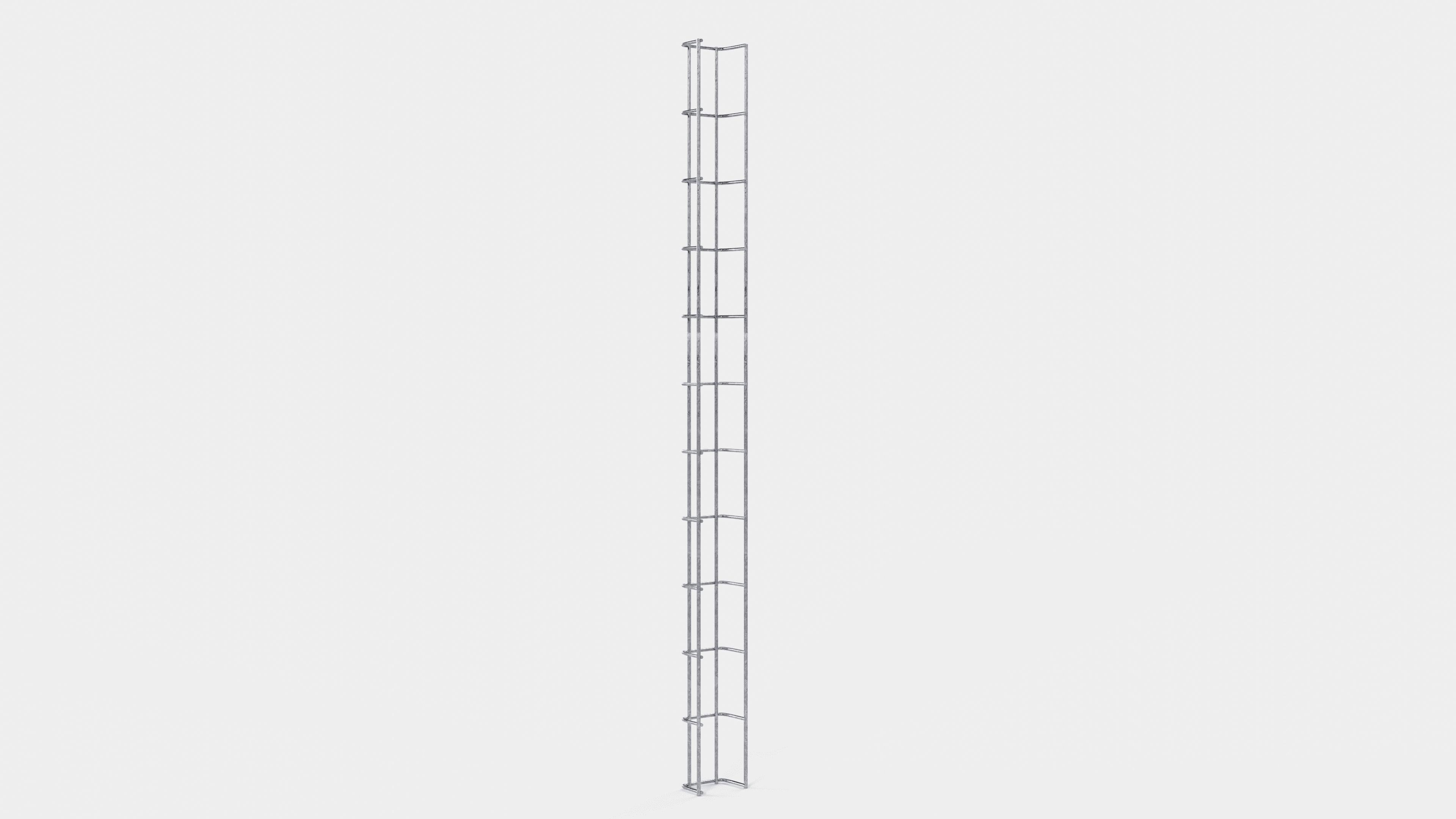 Kabelkanal Höhe 110 cm, Tiefe 5 cm, Maschenweite 5 x 10 cm