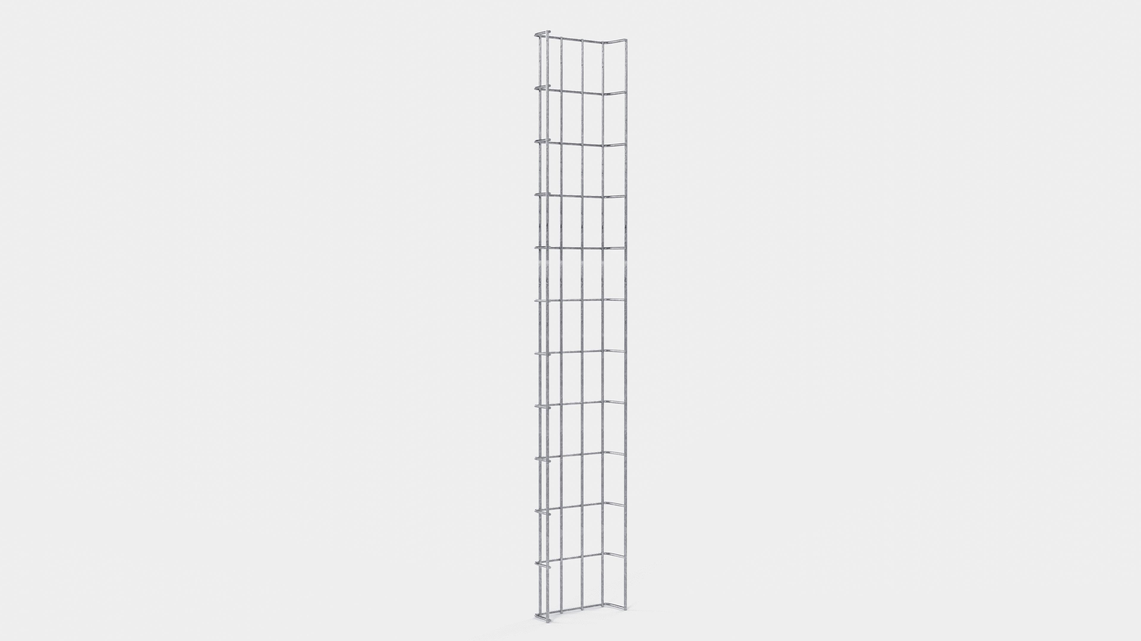 Kabelkanal Höhe 110 cm, Tiefe 5 cm, Maschenweite 5 x 10 cm