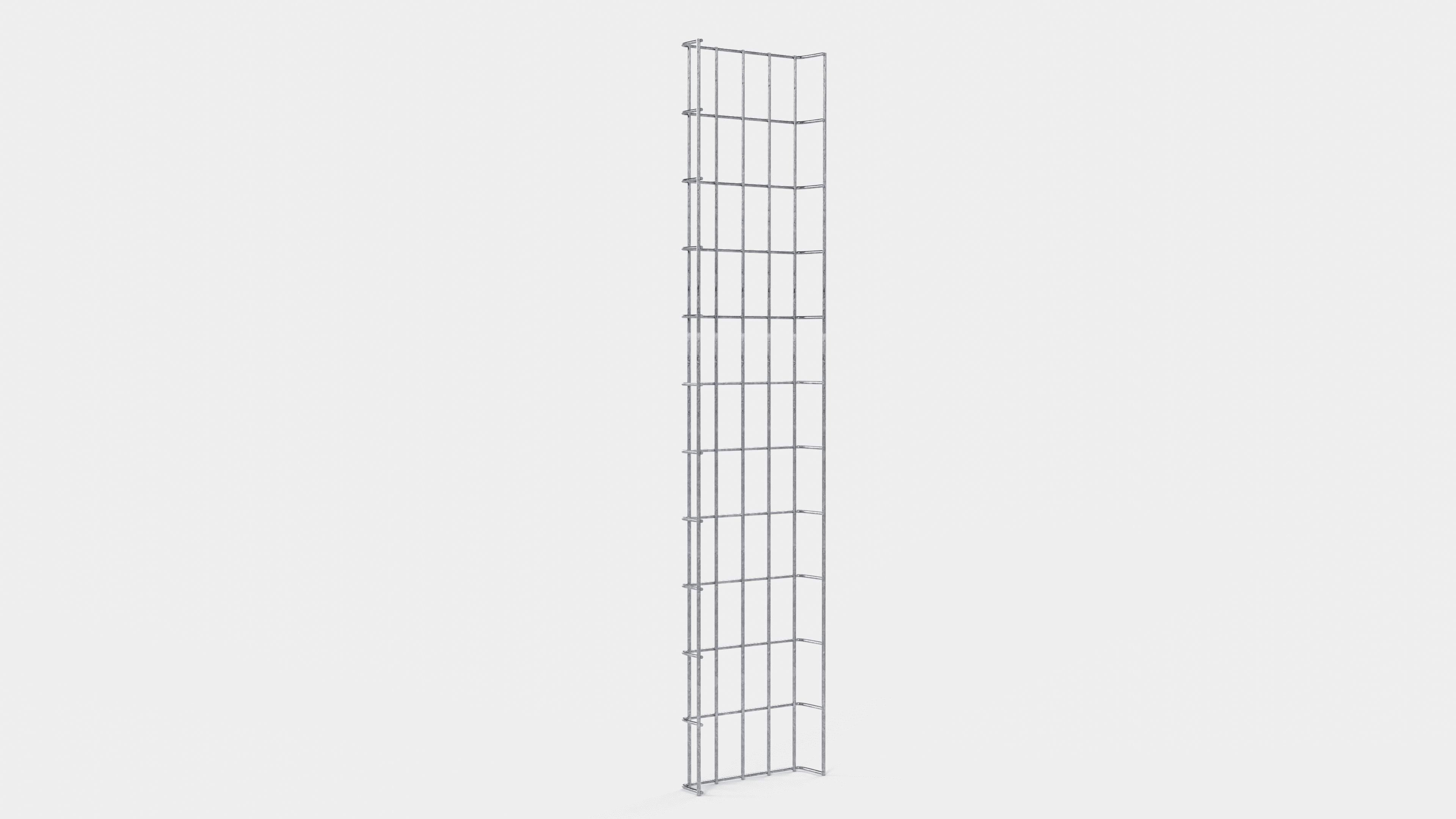 Kabelkanal Höhe 110 cm, Tiefe 5 cm, Maschenweite 5 x 10 cm