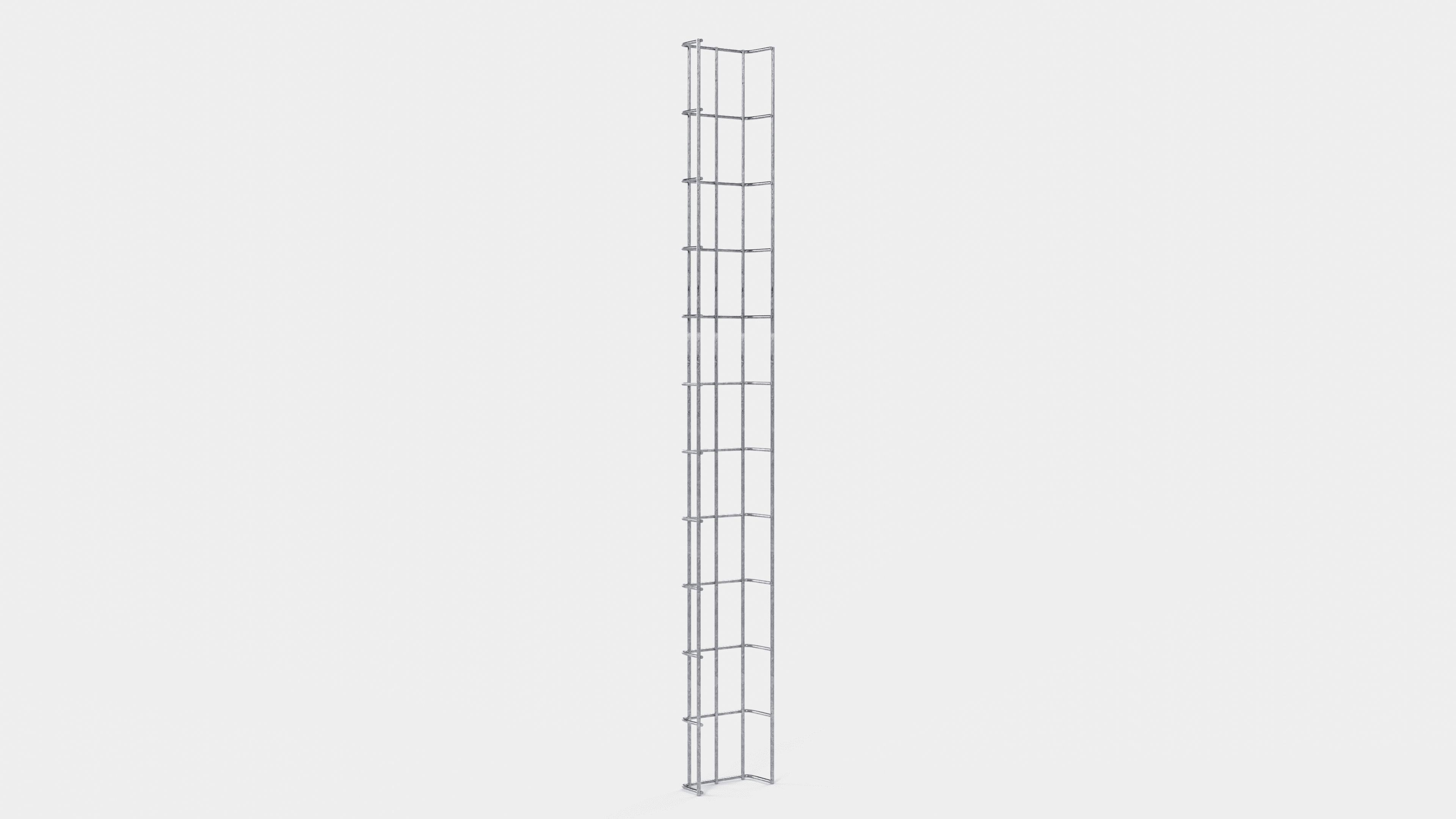 Kabelkanal Höhe 110 cm, Tiefe 5 cm, Maschenweite 5 x 10 cm
