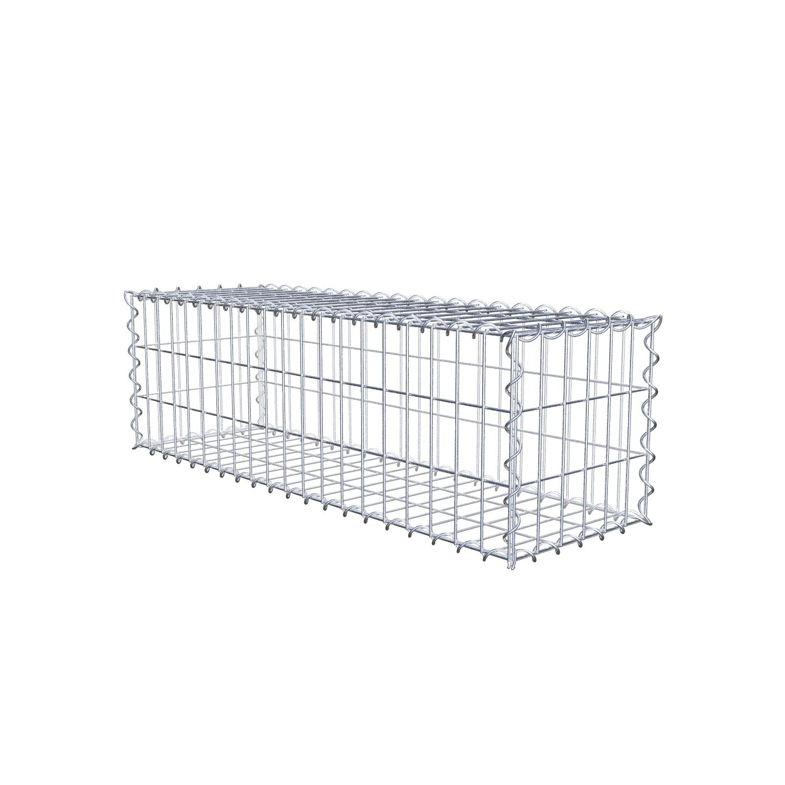Gabione 100 cm x 30 cm x 30 cm (L x H x T), Maschenweite 5 cm x 10 cm, Spirale