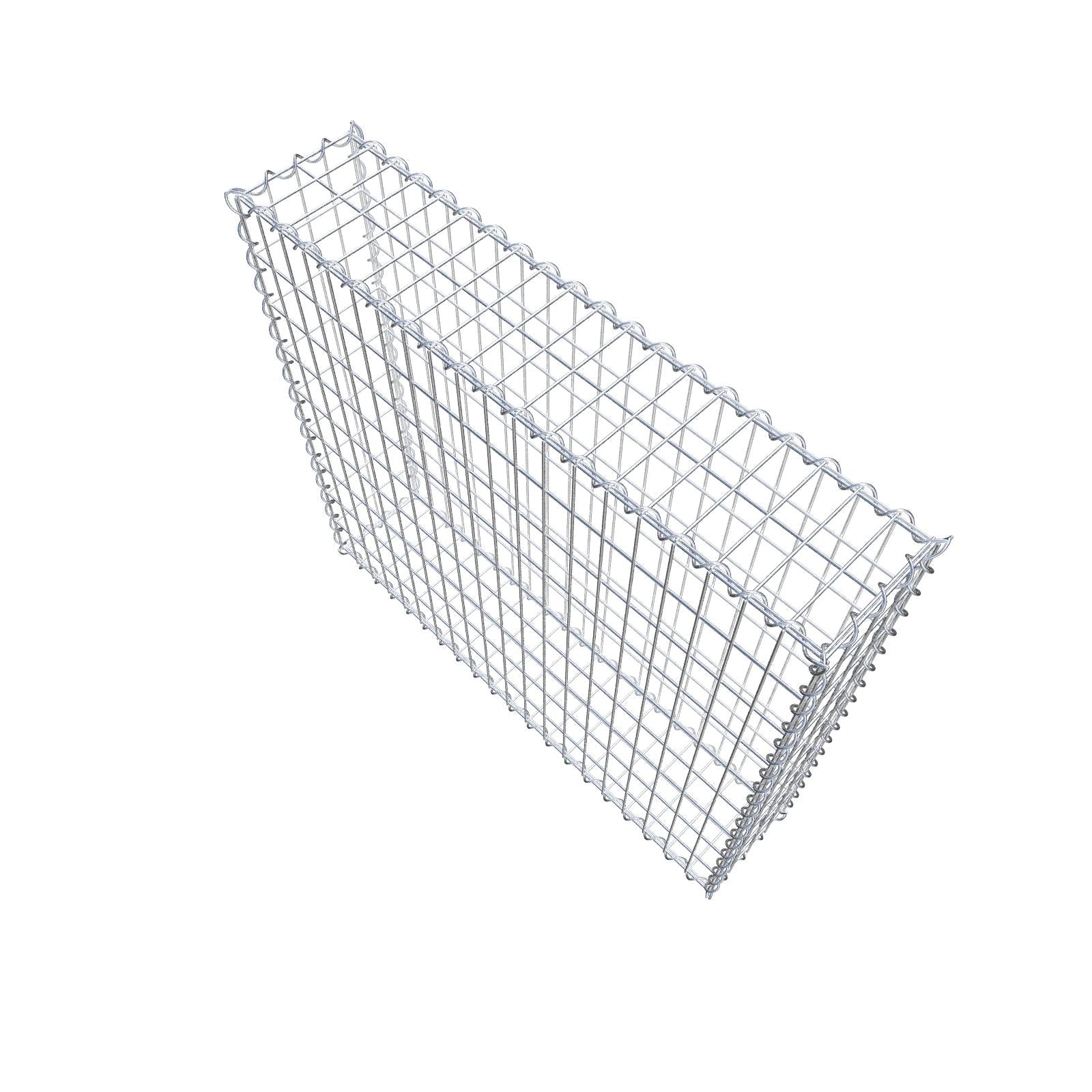 Gabione 100 cm x 90 cm x 20 cm (L x H x T), Maschenweite 5 cm x 10 cm, Spirale
