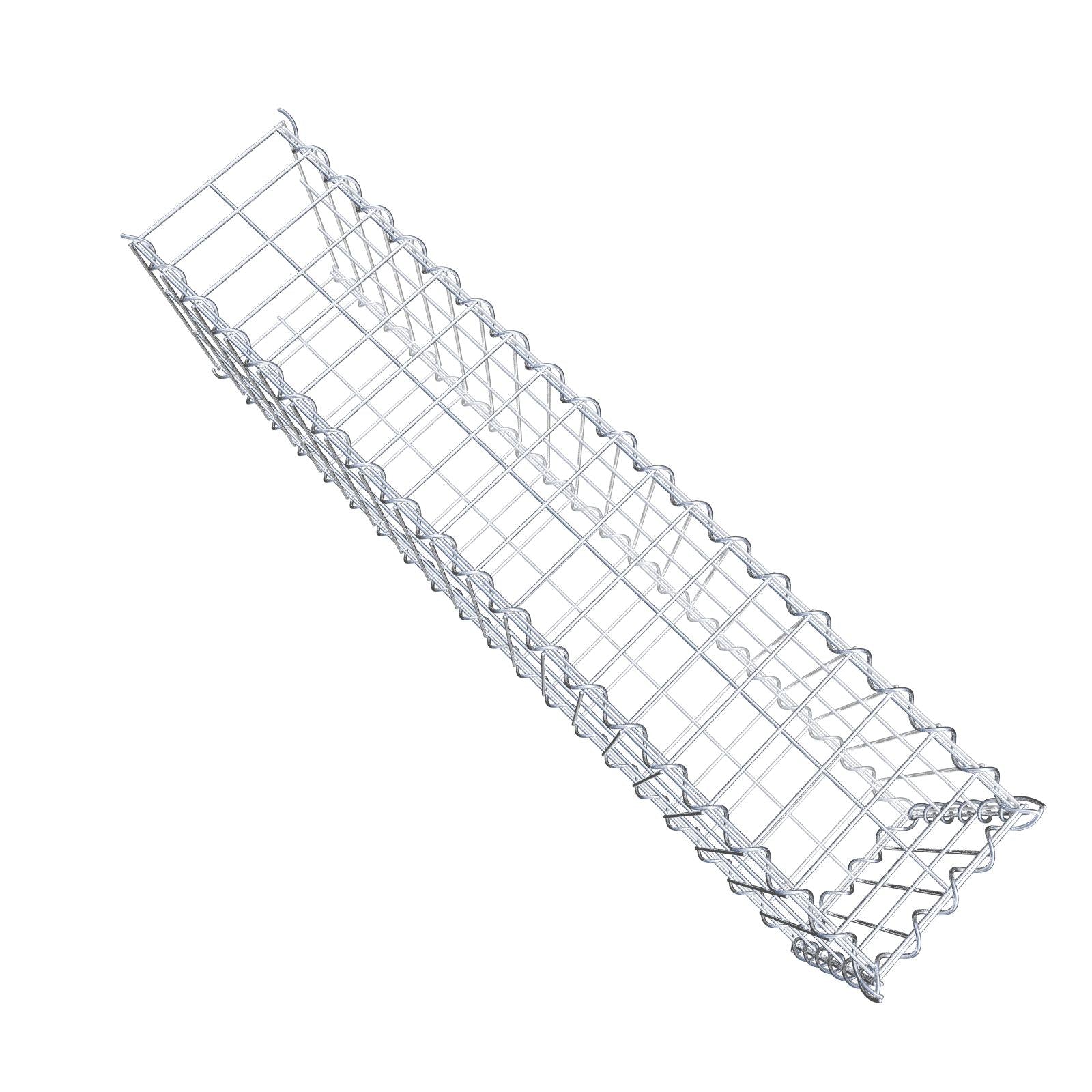 Anbaugabione Typ 2 100 cm x 30 cm x 20 cm (L x H x T), Maschenweite 5 cm x 10 cm, Spirale