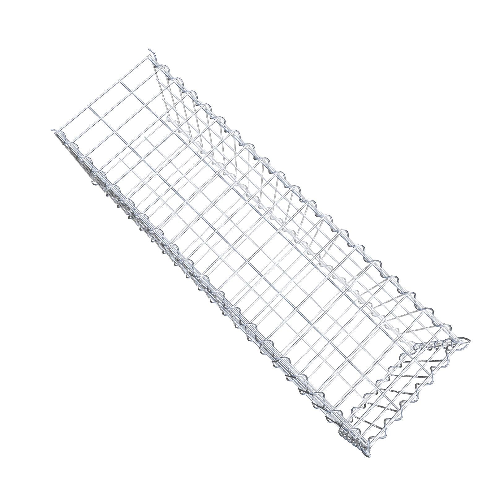 Anbaugabione Typ 2 100 cm x 30 cm x 30 cm (L x H x T), Maschenweite 5 cm x 10 cm, Spirale