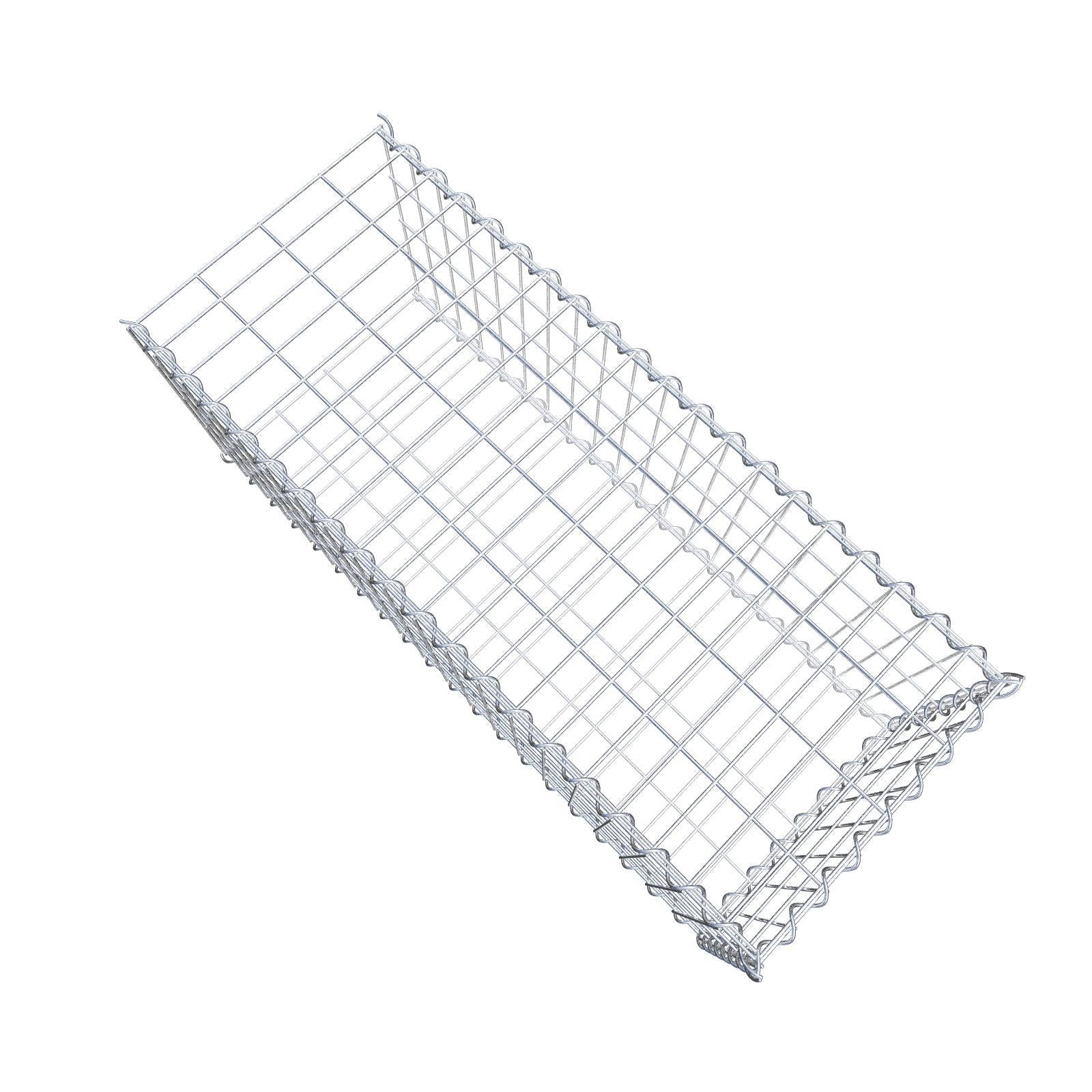 Anbaugabione Typ 2 100 cm x 40 cm x 40 cm (L x H x T), Maschenweite 5 cm x 10 cm, Spirale