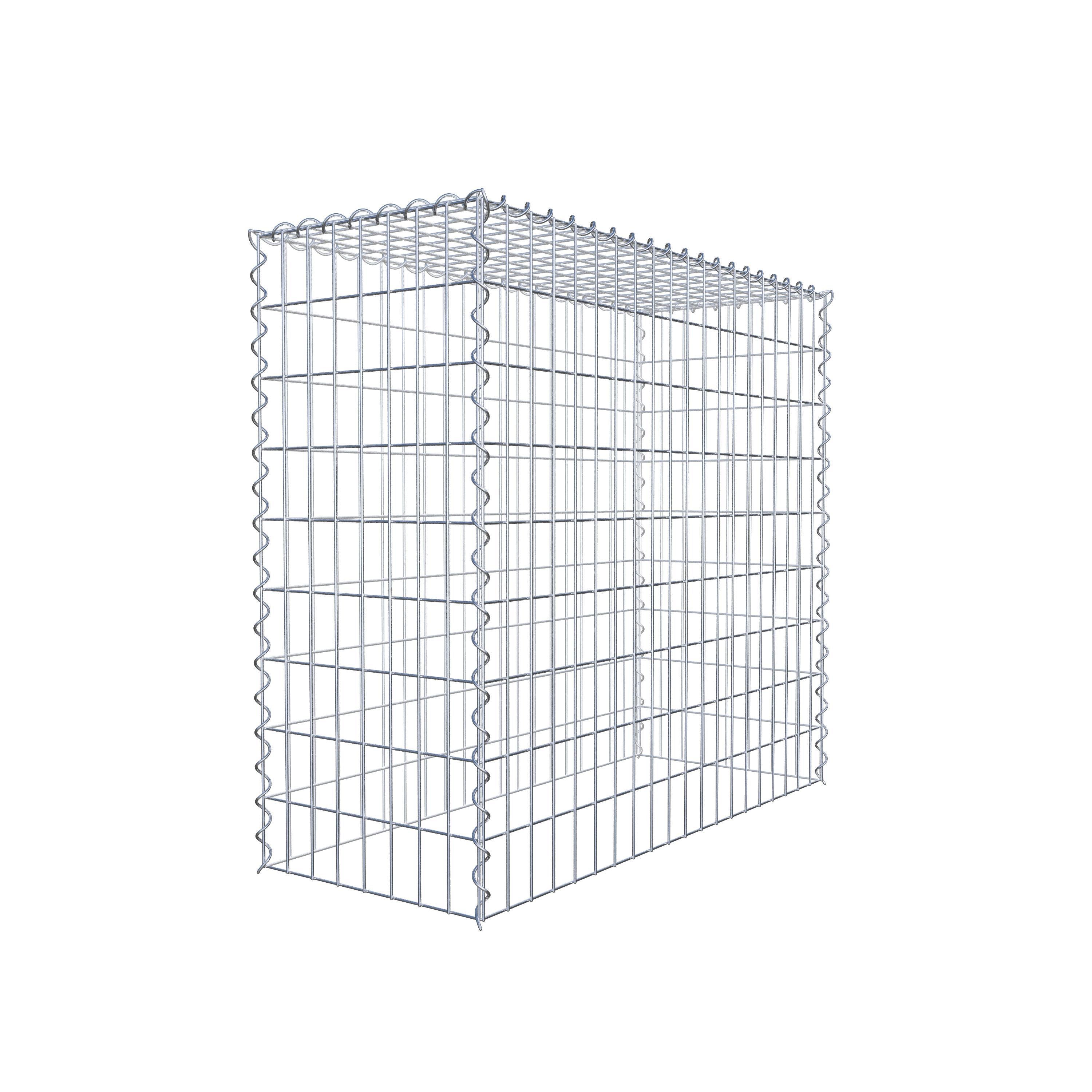 Anbaugabione Typ 3 100 cm x 90 cm x 40 cm (L x H x T), Maschenweite 5 cm x 10 cm, Spirale