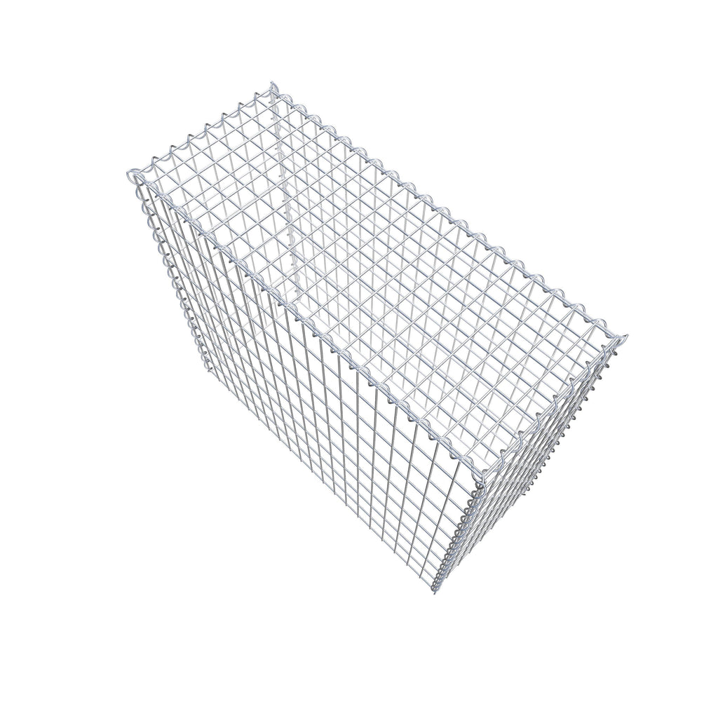 Anbaugabione Typ 3 100 cm x 90 cm x 40 cm (L x H x T), Maschenweite 5 cm x 10 cm, Spirale