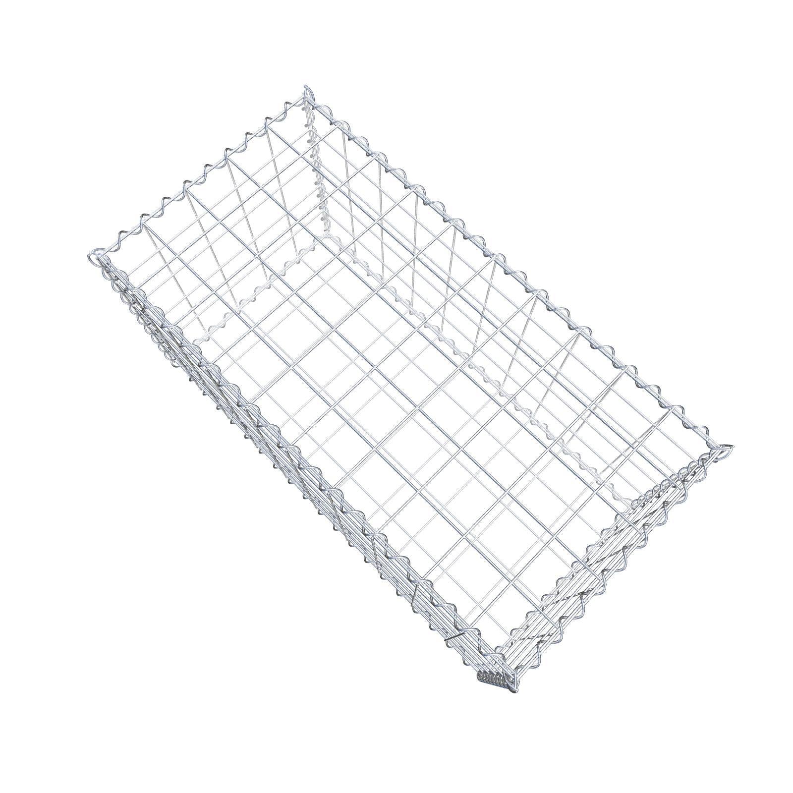 Gabione 100 cm x 50 cm x 50 cm (L x H x T), Maschenweite 10 cm x 10 cm, Spirale