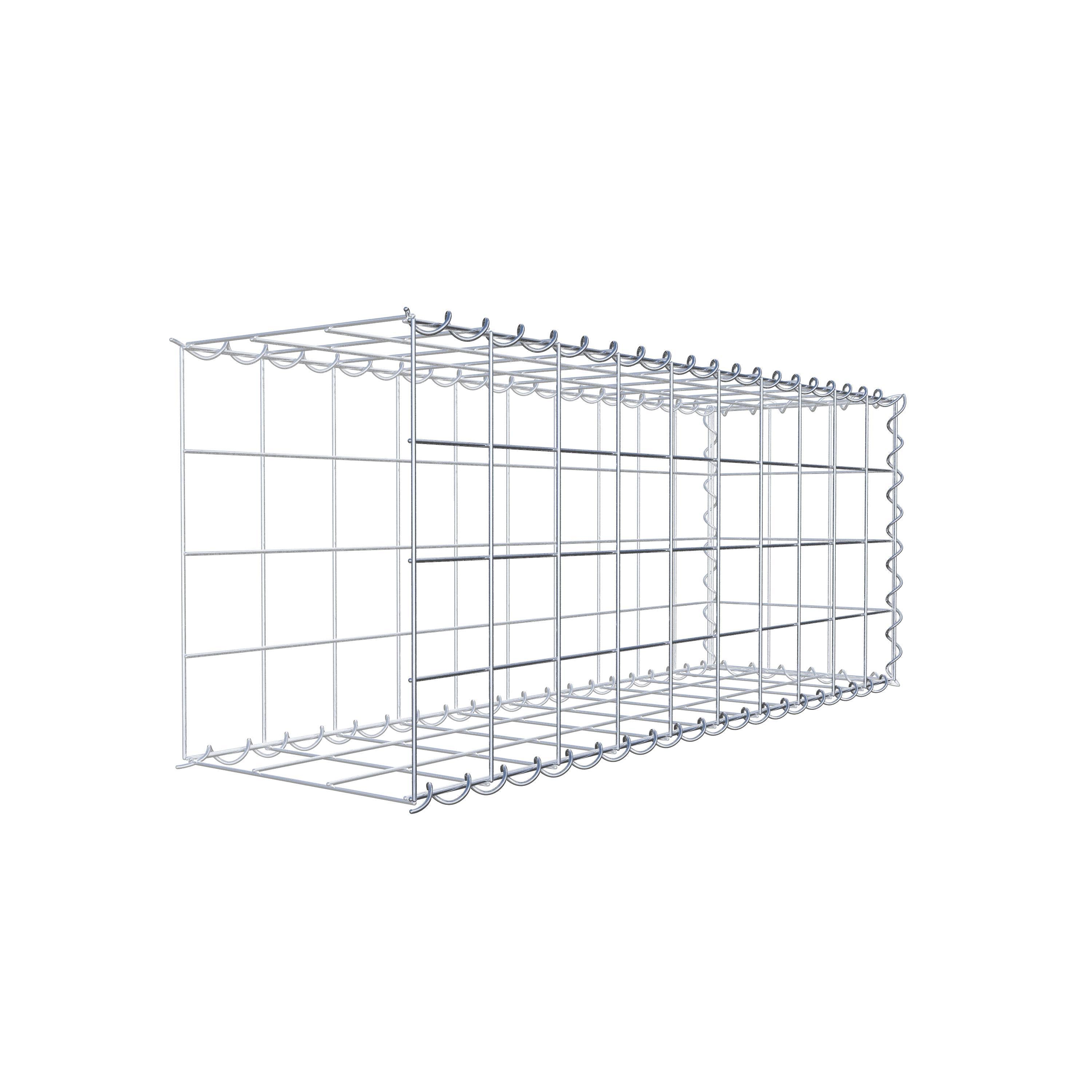 Anbaugabione Typ 2 100 cm x 40 cm x 30 cm (L x H x T), Maschenweite 10 cm x 10 cm, Spirale