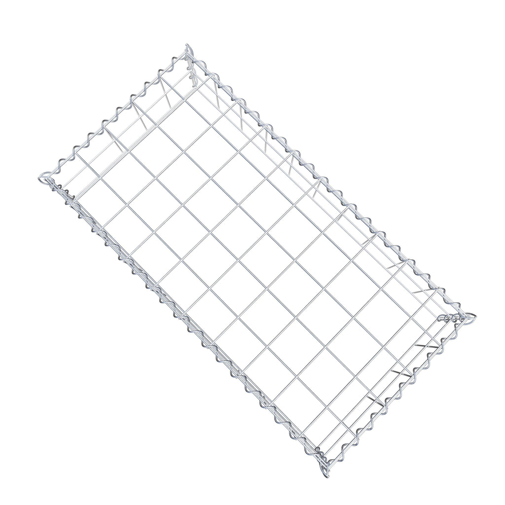 Anbaugabione Typ 3 100 cm x 20 cm x 50 cm (L x H x T), Maschenweite 10 cm x 10 cm, Spirale