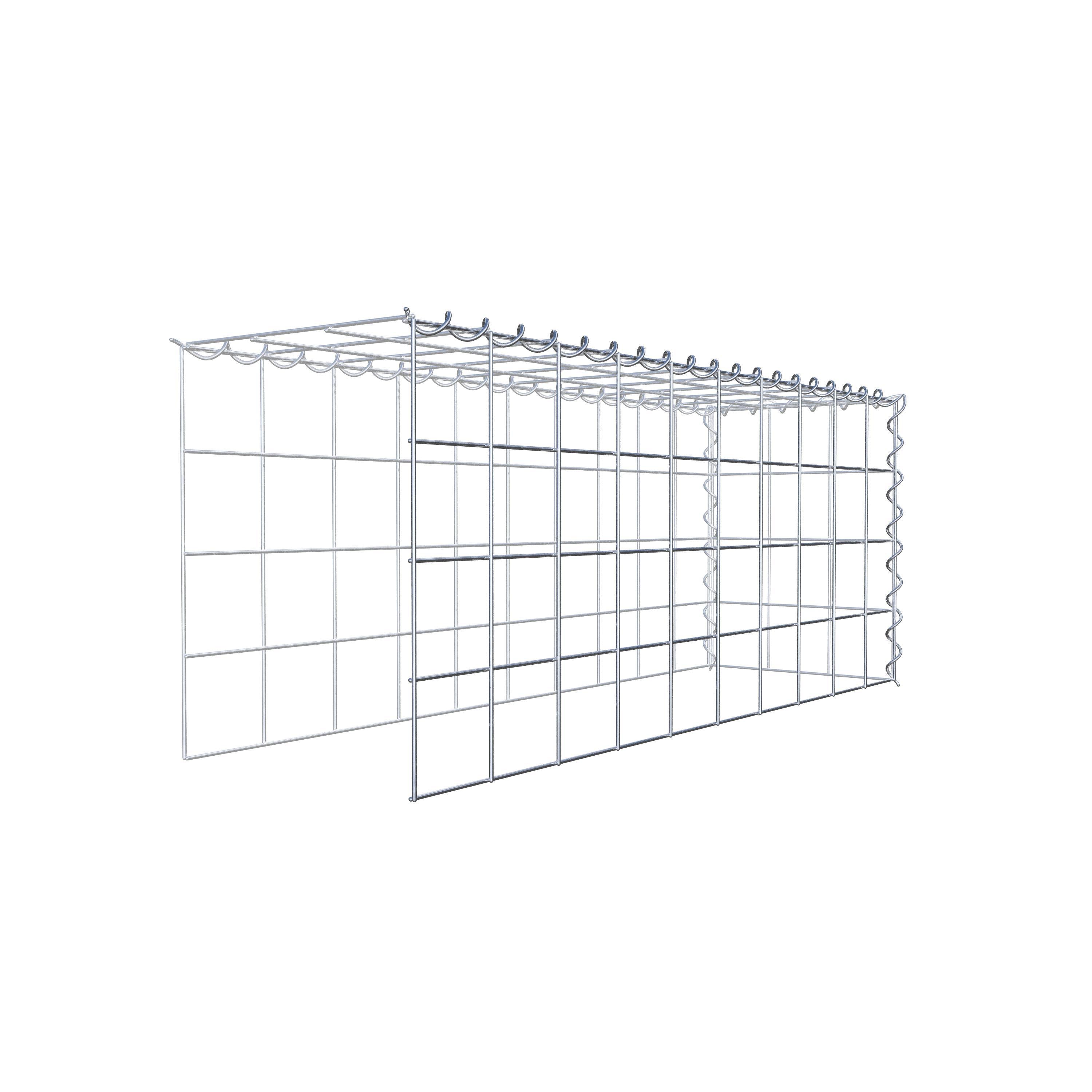 Anbaugabione Typ 4 100 cm x 40 cm x 30 cm (L x H x T), Maschenweite 10 cm x 10 cm, Spirale