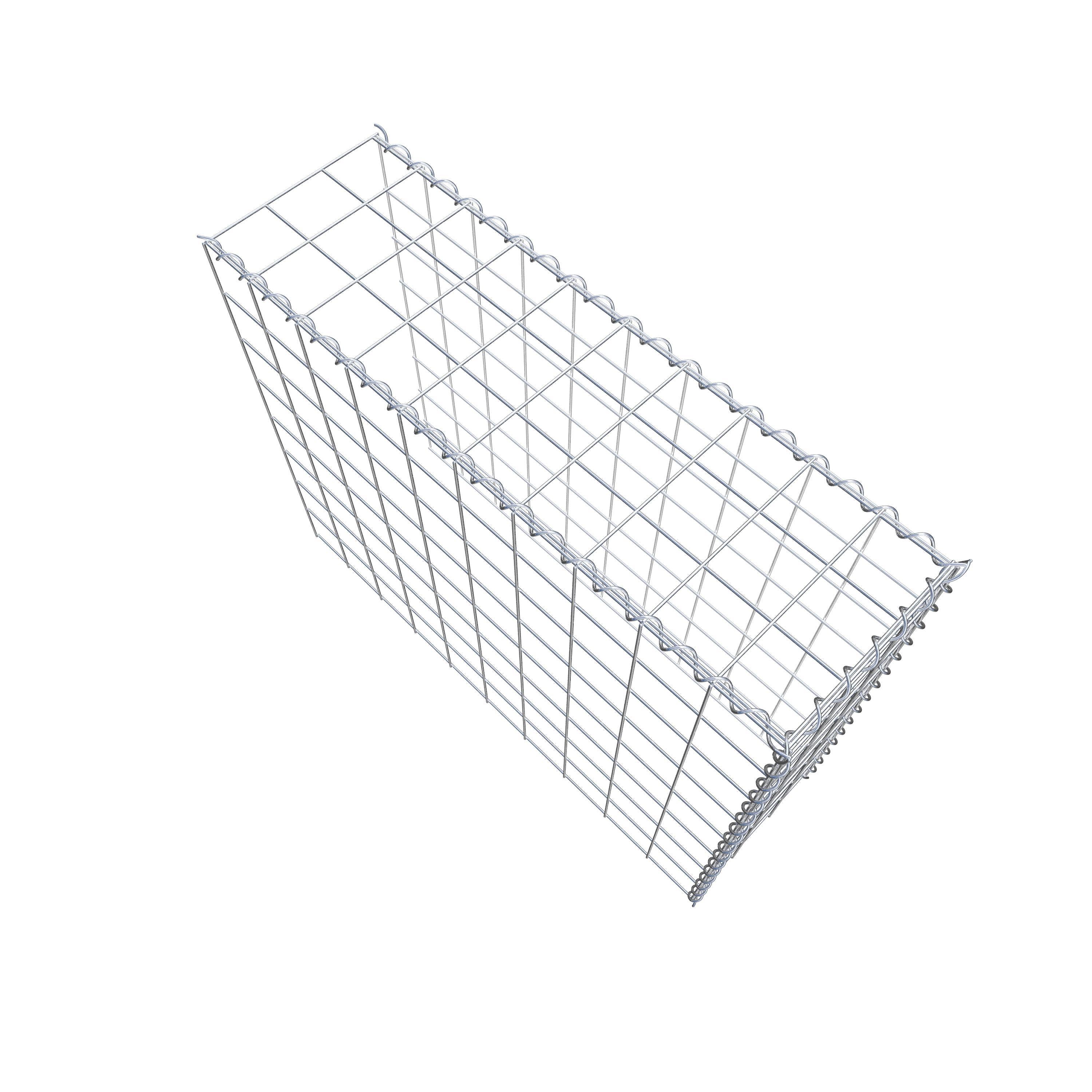 Anbaugabione Typ 4 100 cm x 80 cm x 30 cm (L x H x T), Maschenweite 10 cm x 10 cm, Spirale