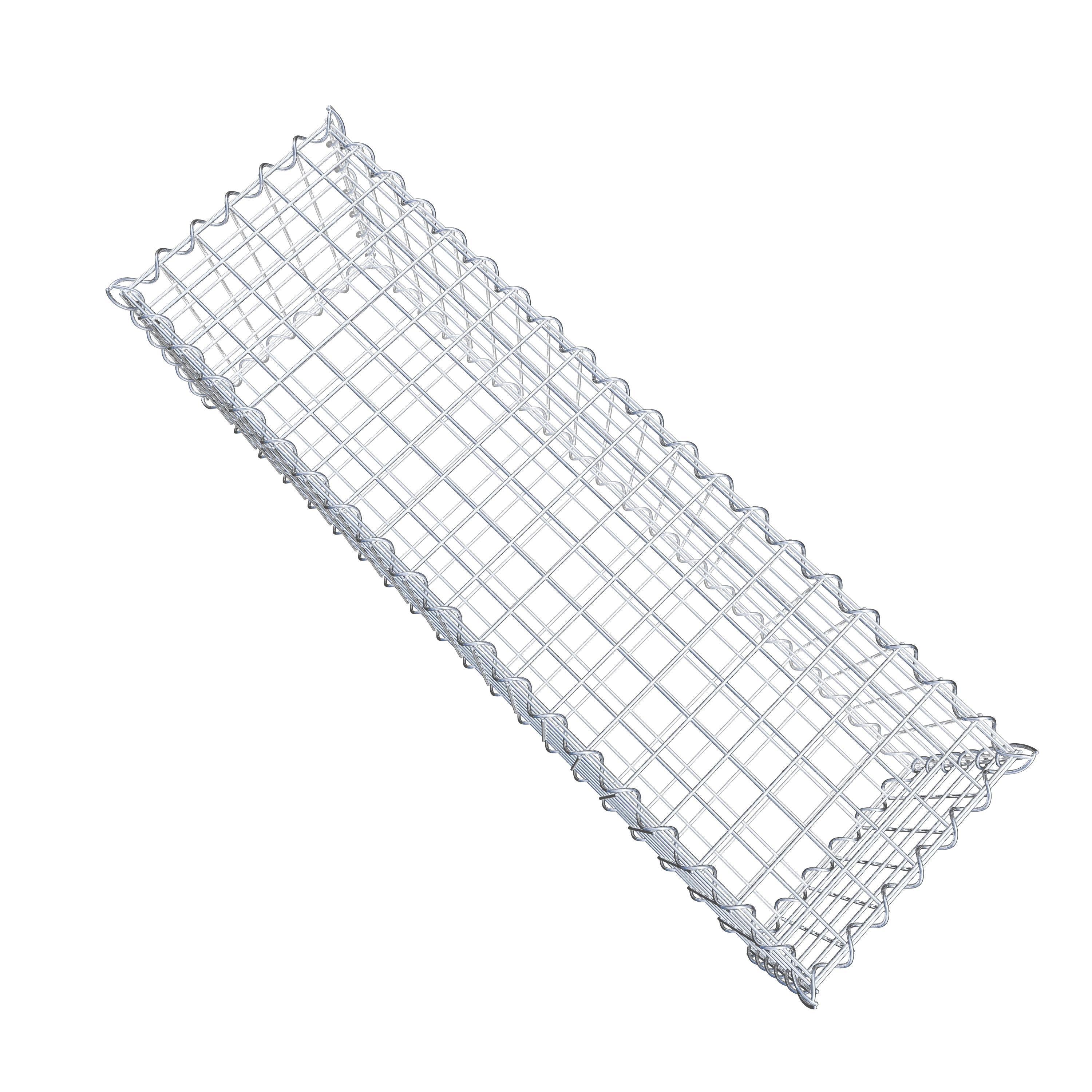 Gabione 100 cm x 30 cm x 30 cm (L x H x T), Maschenweite 5 cm x 5 cm, Spirale