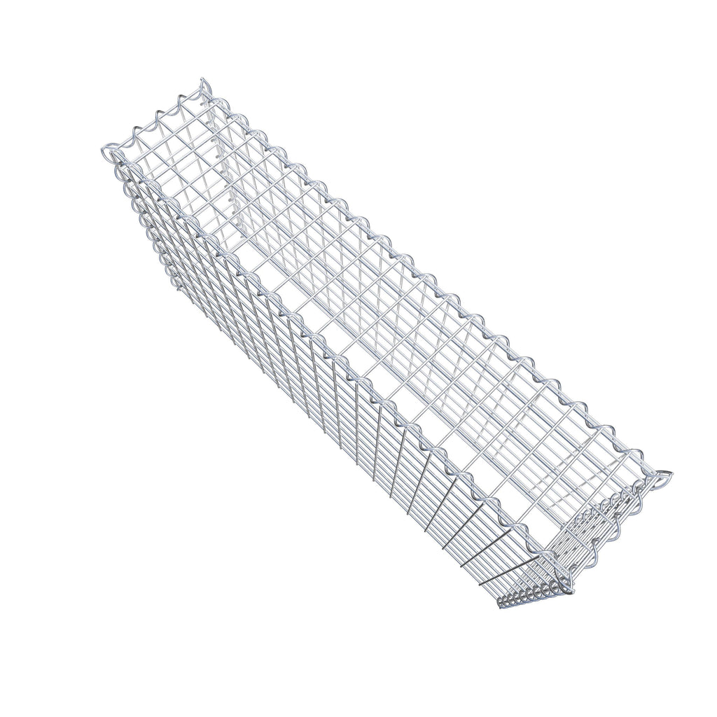 Anbaugabione Typ 3 100 cm x 50 cm x 20 cm (L x H x T), Maschenweite 5 cm x 5 cm, Spirale
