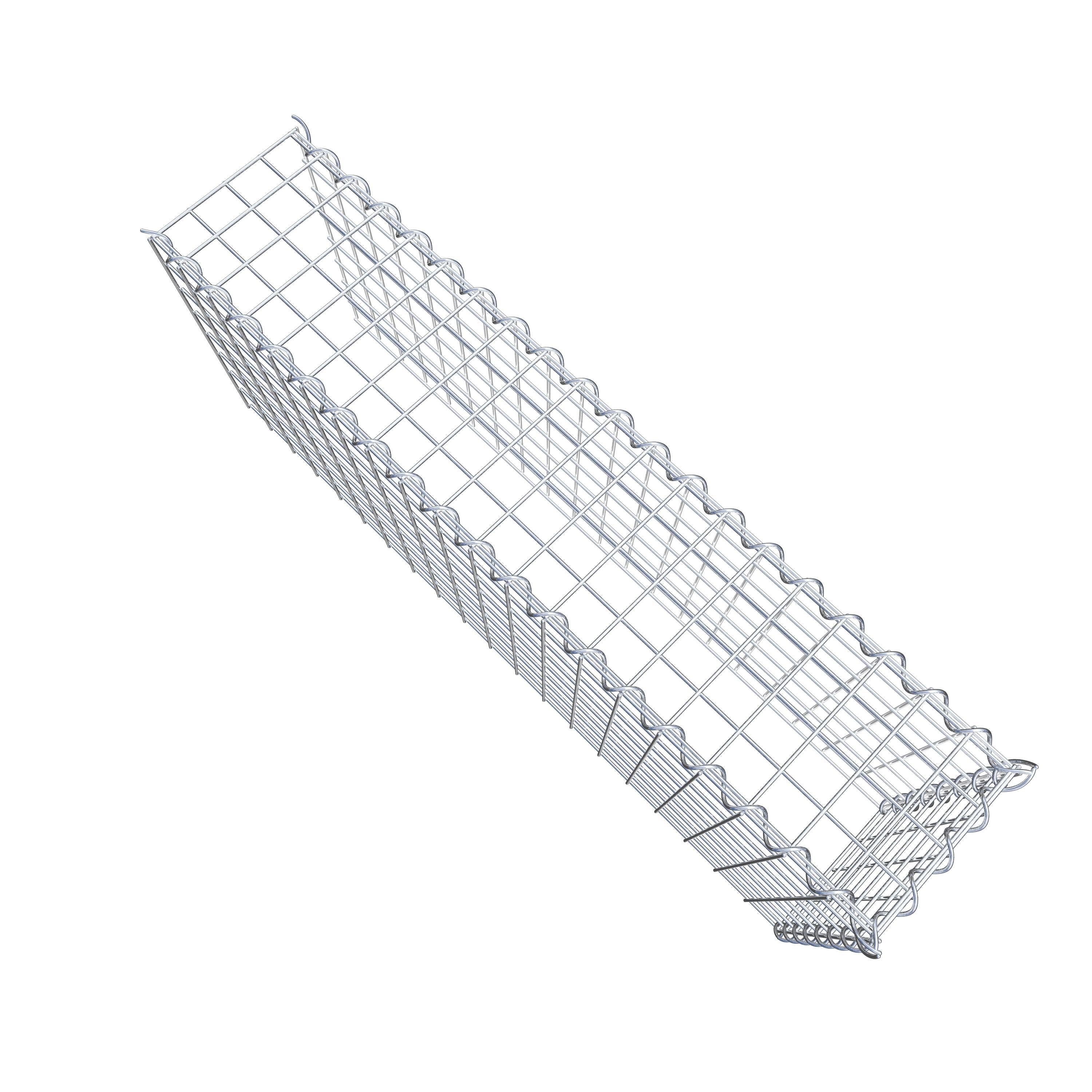 Anbaugabione Typ 4 100 cm x 40 cm x 20 cm (L x H x T), Maschenweite 5 cm x 5 cm, Spirale