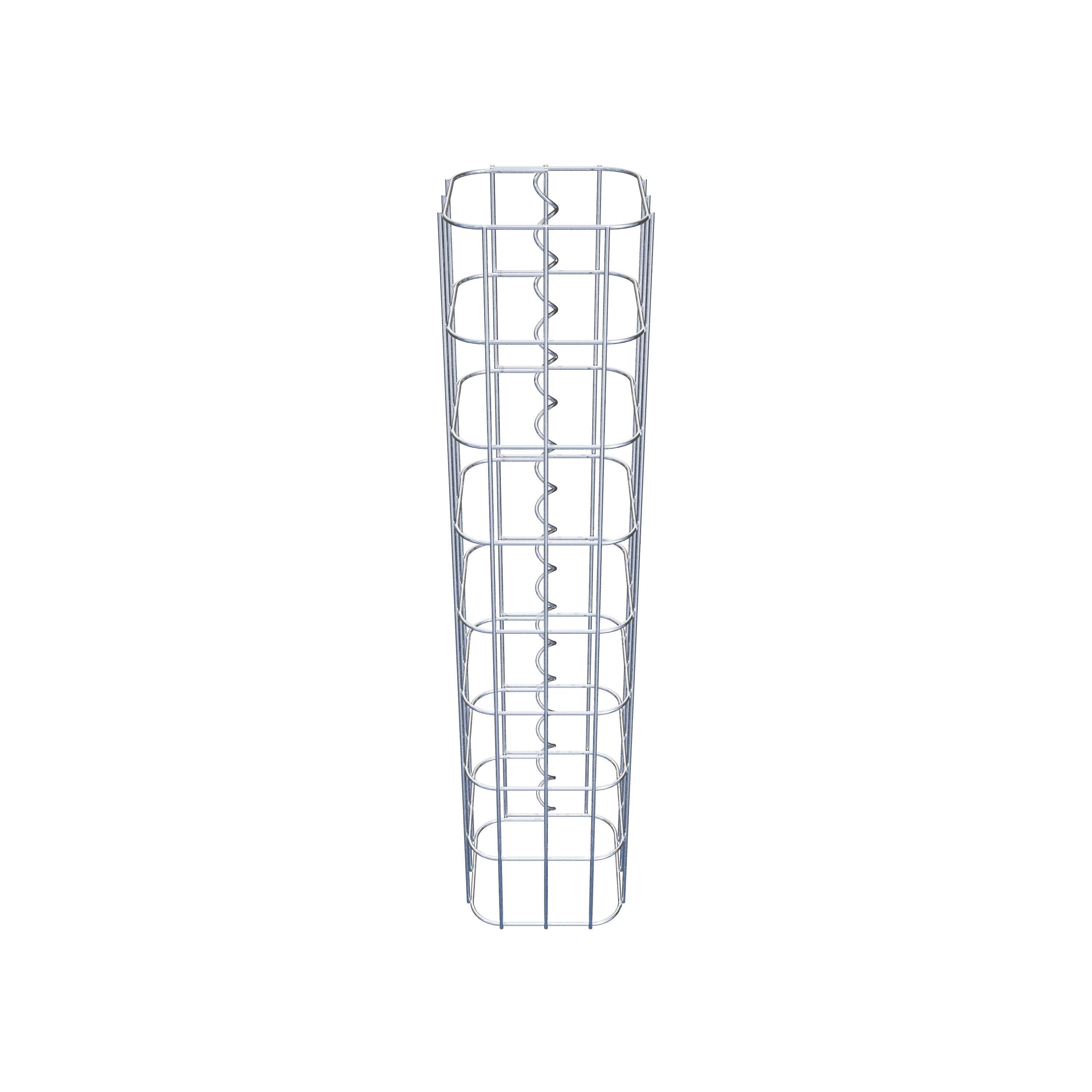 Gabionensäule eckig 17  cm x 17  cm, 80 cm Höhe, MW 5 cm x 10 cm