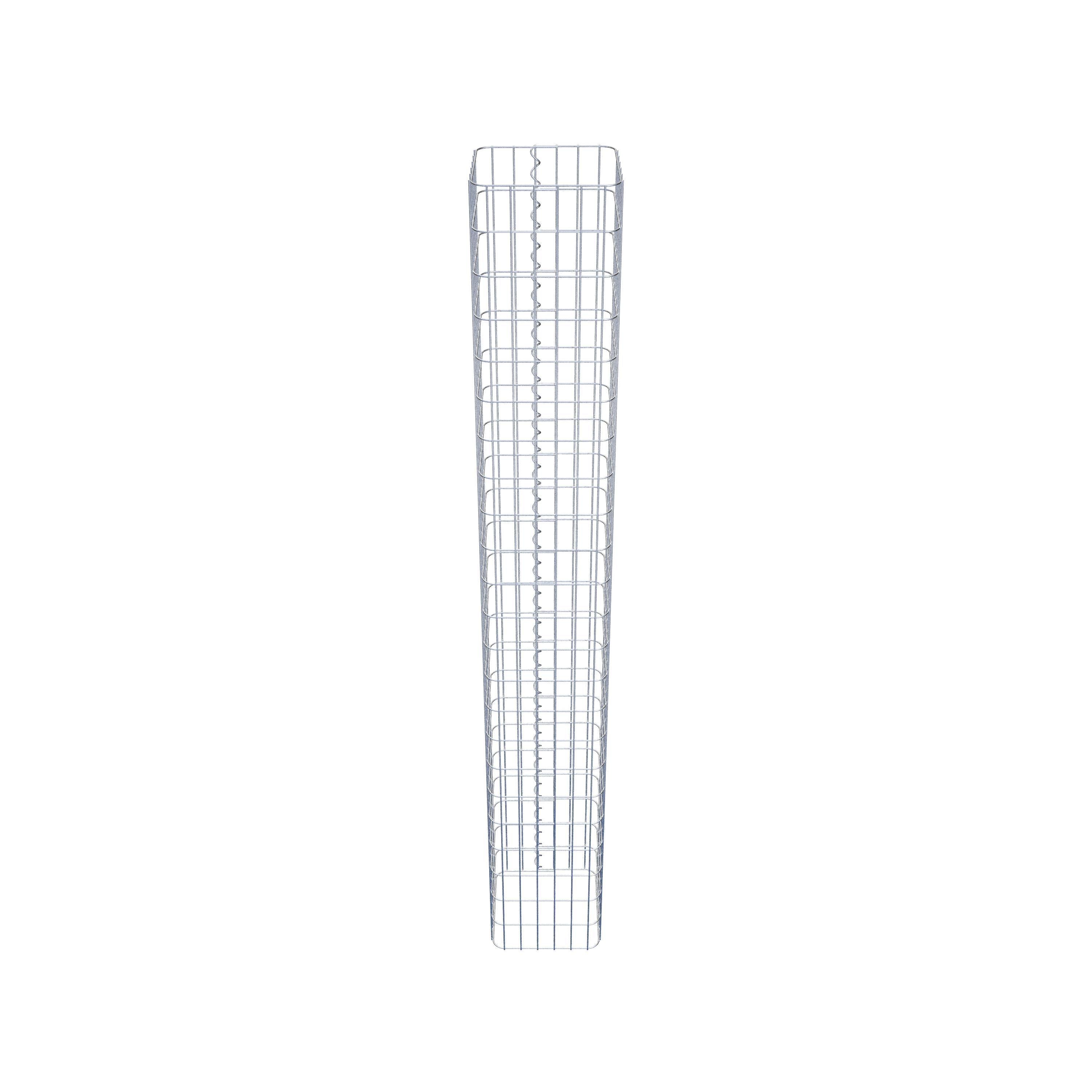 Gabionensäule eckig 32  cm x 32  cm, 230 cm Höhe, MW 5 cm x 10 cm