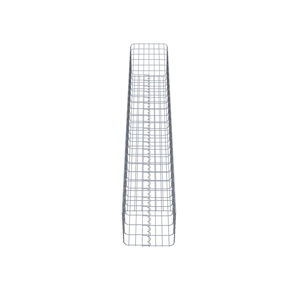 Gabionensäule eckig 37  cm x 37  cm, 230 cm Höhe, MW 5 cm x 10 cm