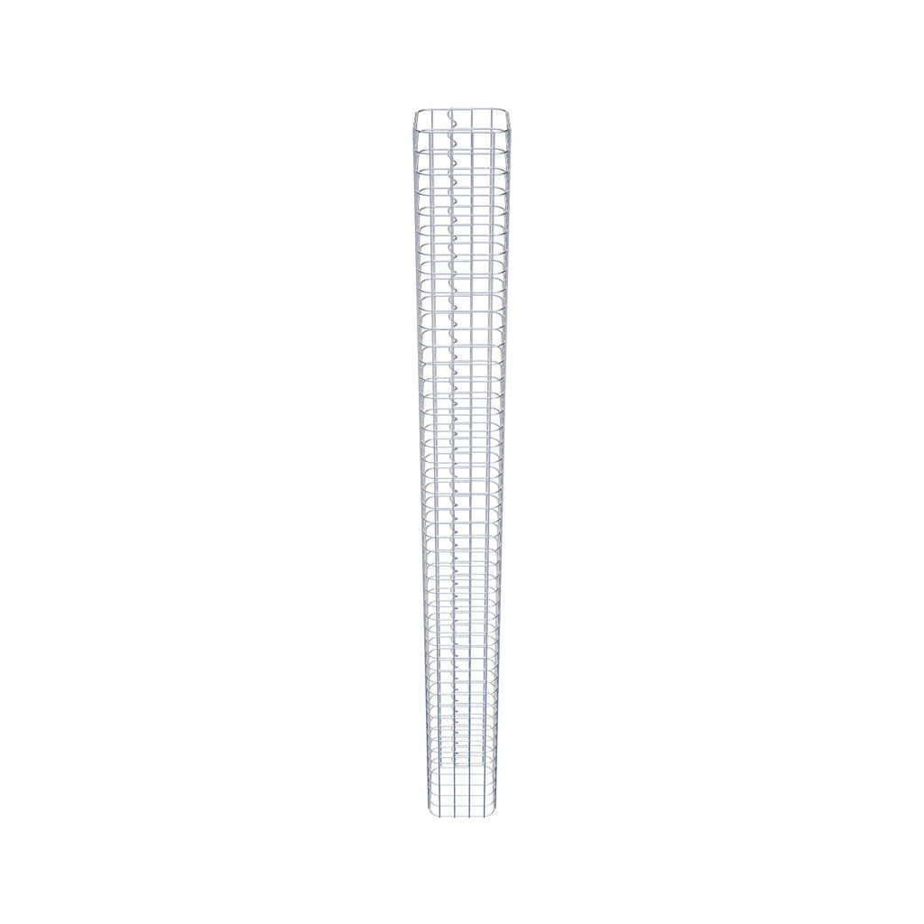 Gabionensäule eckig 22 cm x 22 cm, 230 cm Höhe, MW 5 cm x 5 cm