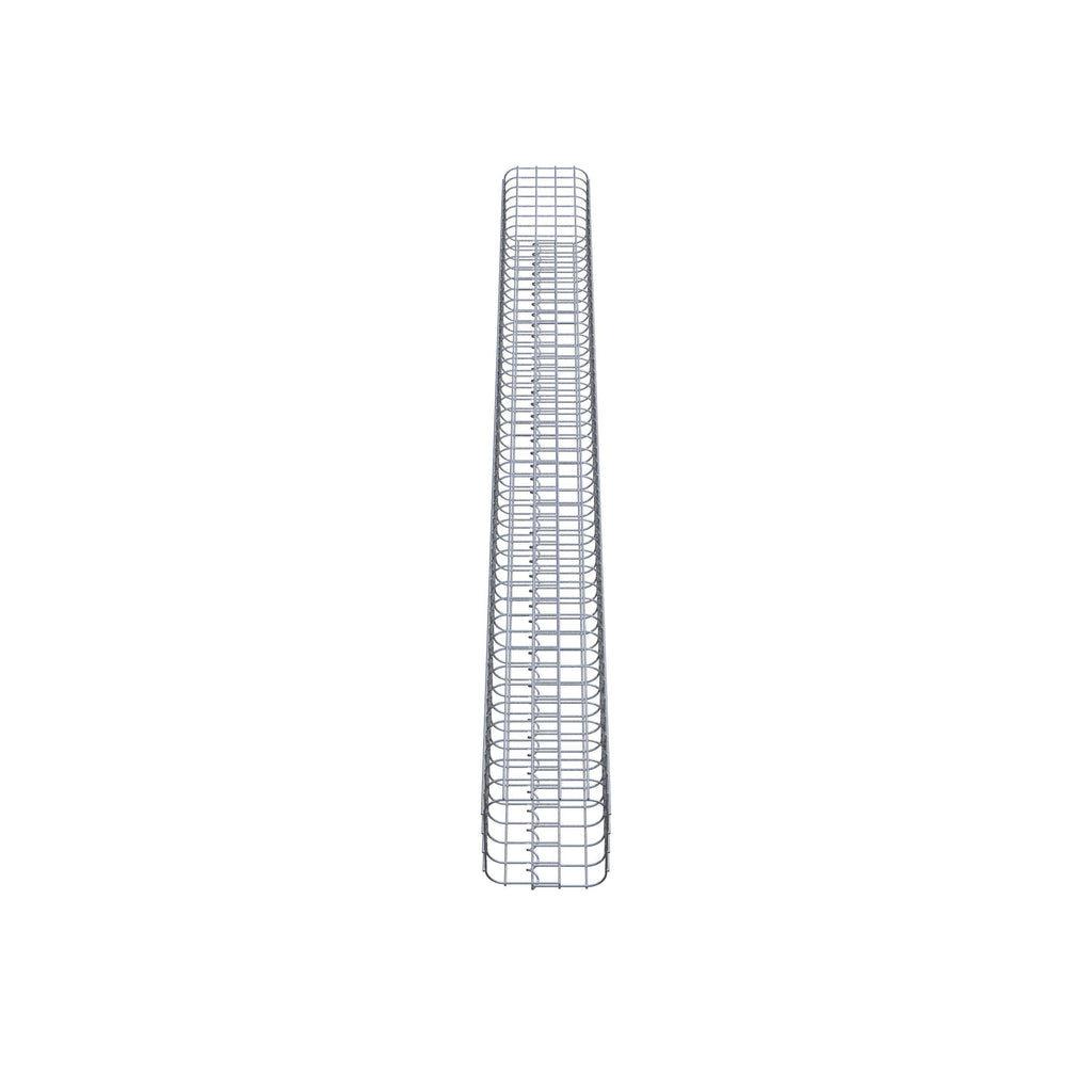 Gabionensäule eckig 22 cm x 22 cm, 230 cm Höhe, MW 5 cm x 5 cm