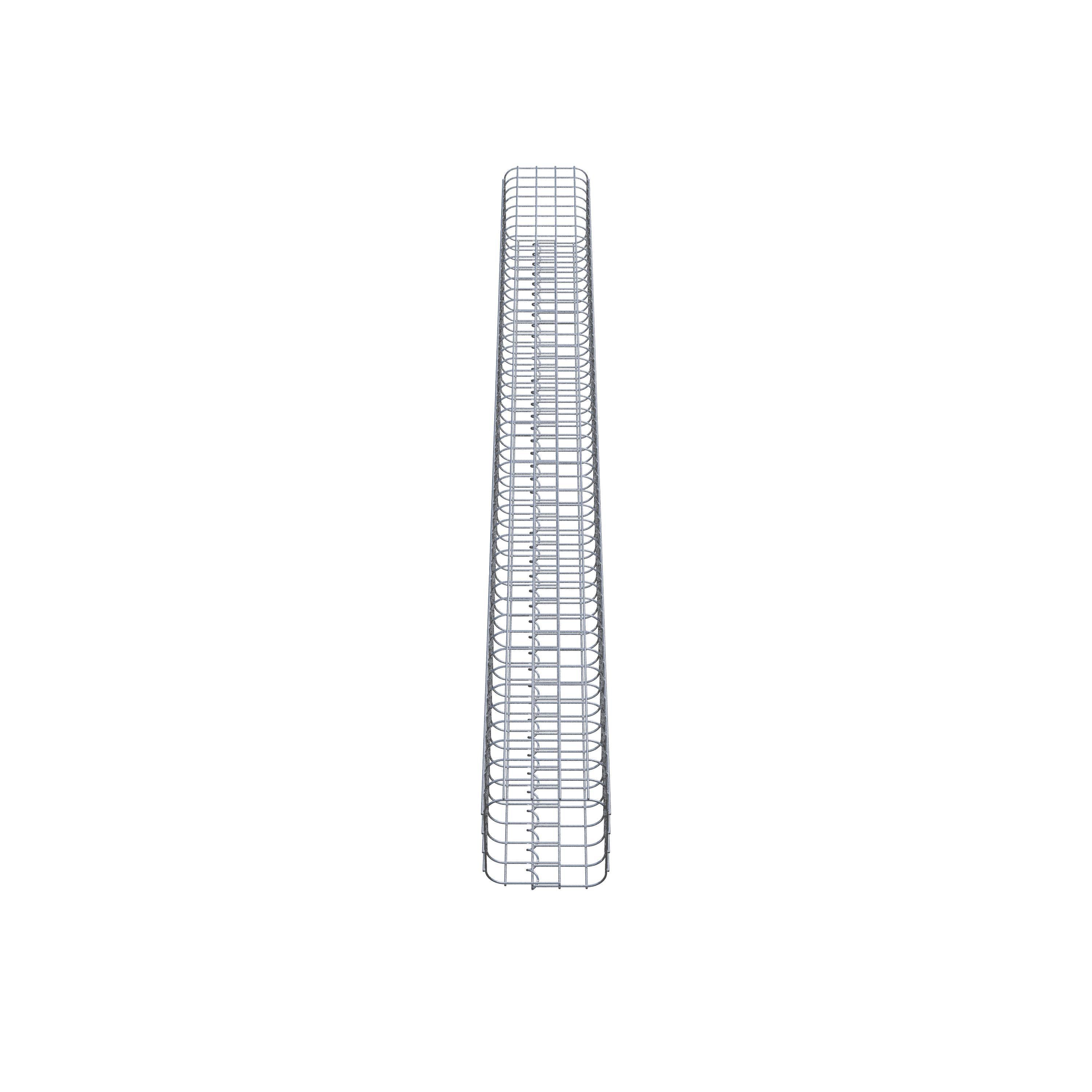 Gabionensäule eckig 22 cm x 22 cm, 230 cm Höhe, MW 5 cm x 5 cm