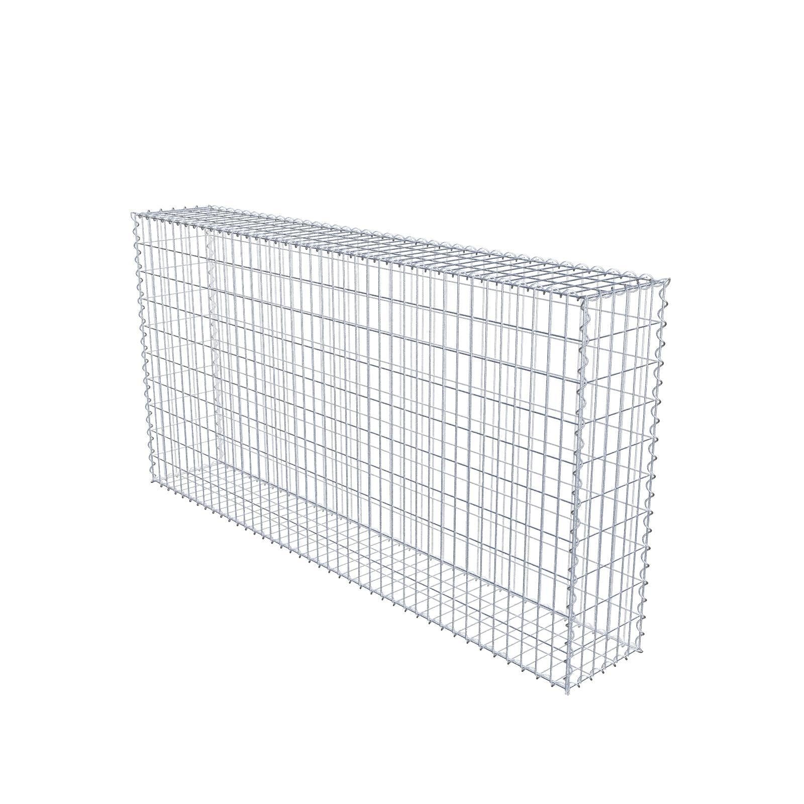 Gabione 200 cm x 100 cm x 30 cm (L x H x T), Maschenweite 5 cm x 10 cm, Spirale