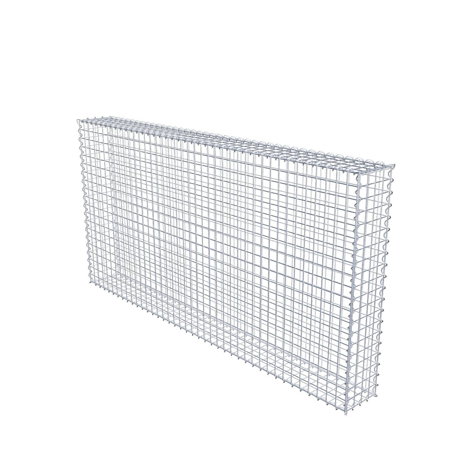 Gabione 200 cm x 100 cm x 20 cm (L x H x T), Maschenweite 5 cm x 5 cm, Spirale