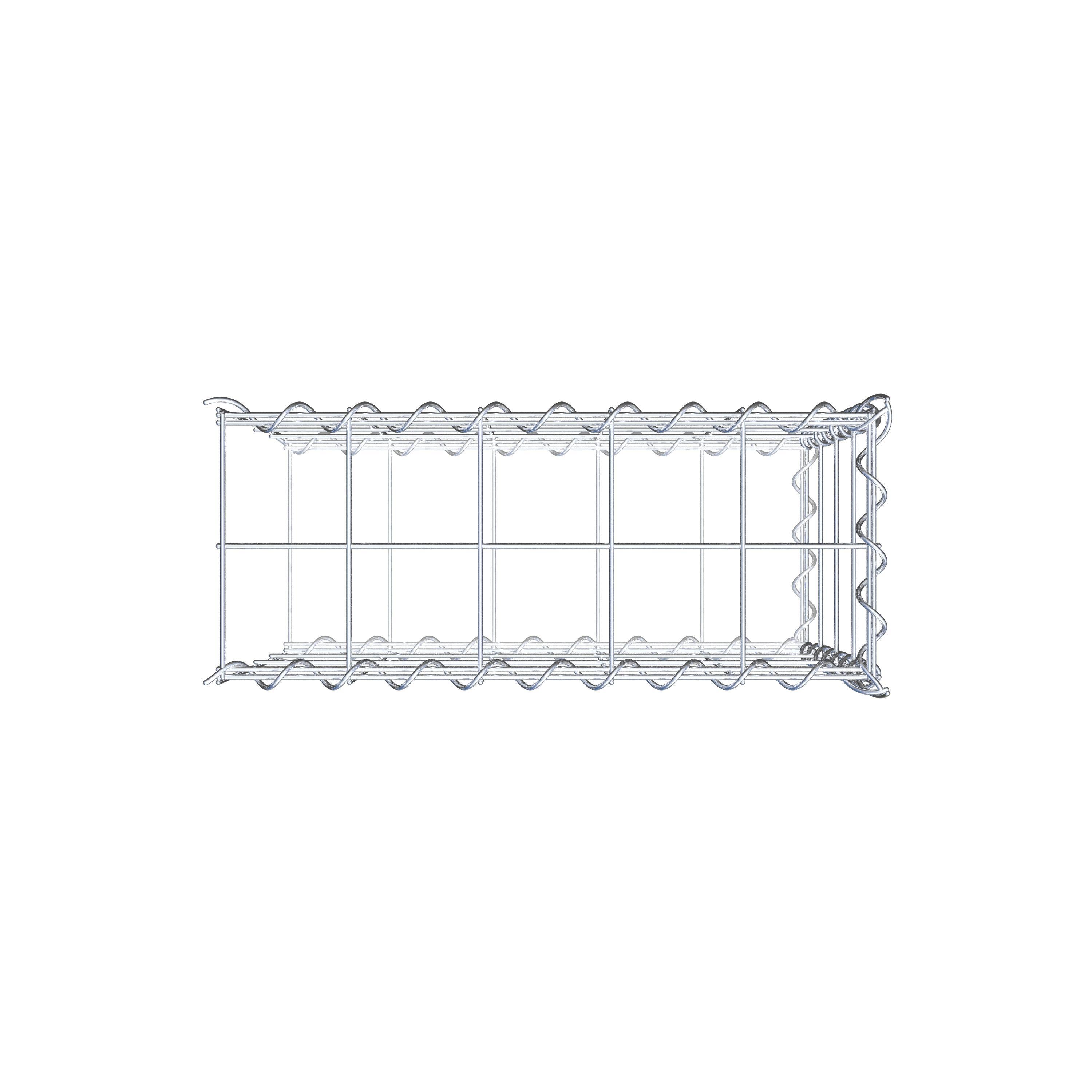 Anbaugabione Typ 2 50 cm x 40 cm x 20 cm (L x H x T), Maschenweite 10 cm x 10 cm, Spirale