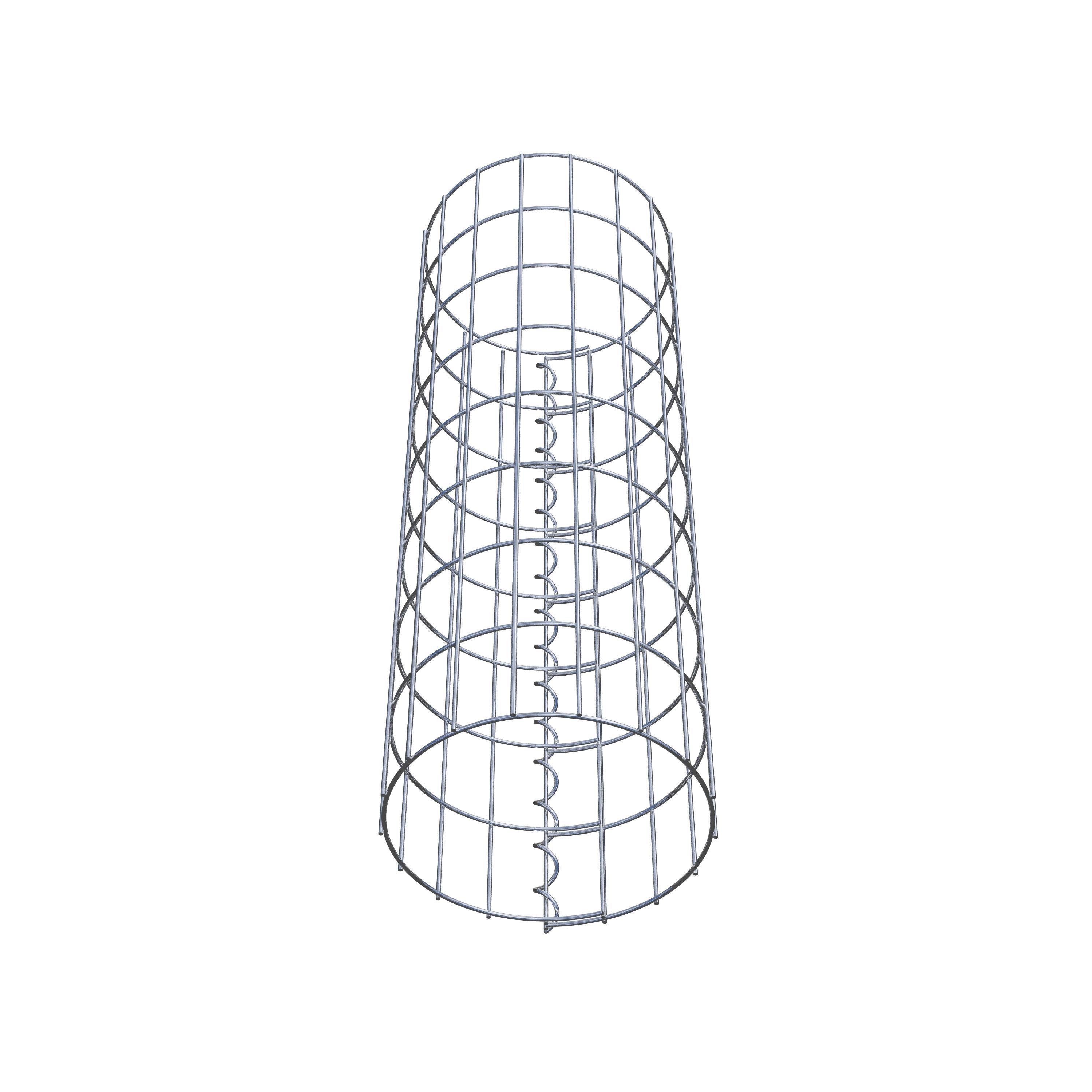 Gabionensäule rund 27 cm Durchmesser, 80  cm Höhe, Maschenweite 5 cm x 10 cm