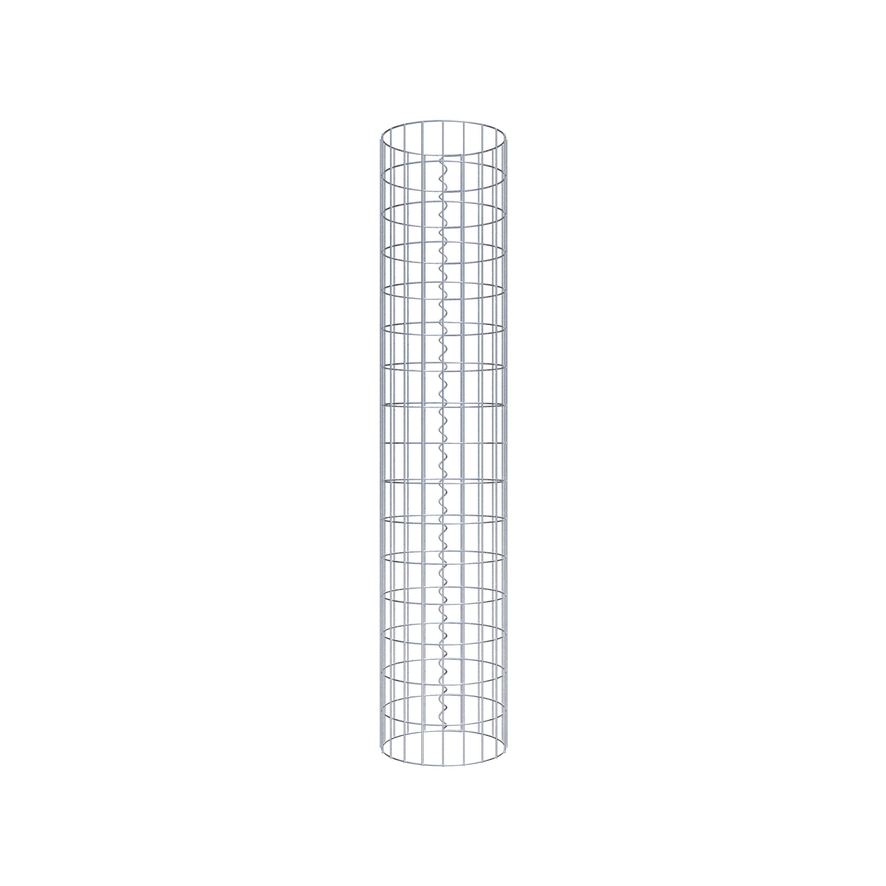 Gabionensäule rund 32 cm Durchmesser, 160 cm Höhe, Maschenweite 5 cm x 10 cm