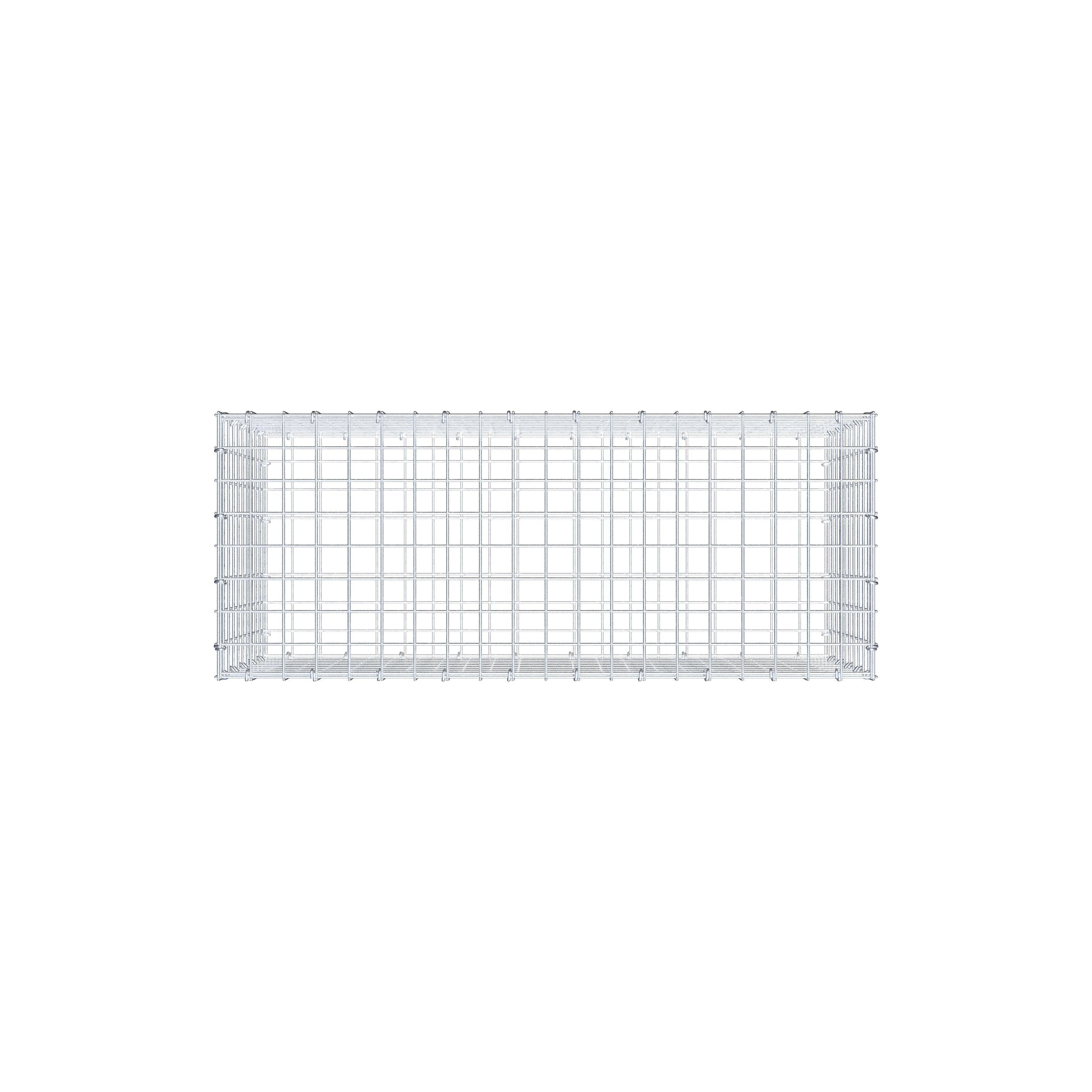 Gabione 100 cm x 50 cm x 40 cm (L x H x T), Maschenweite 5 cm x 5 cm, C-Ring