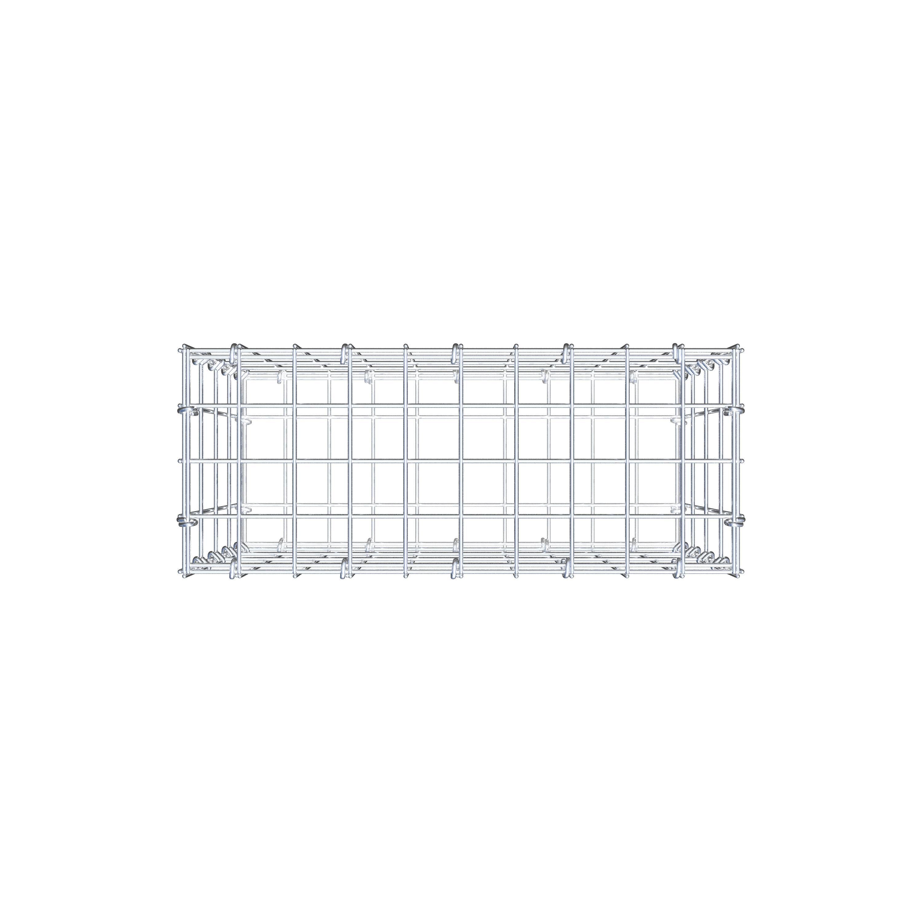 Gabione 50 cm x 40 cm x 20 cm (L x H x T), Maschenweite 5 cm x 10 cm, C-Ring