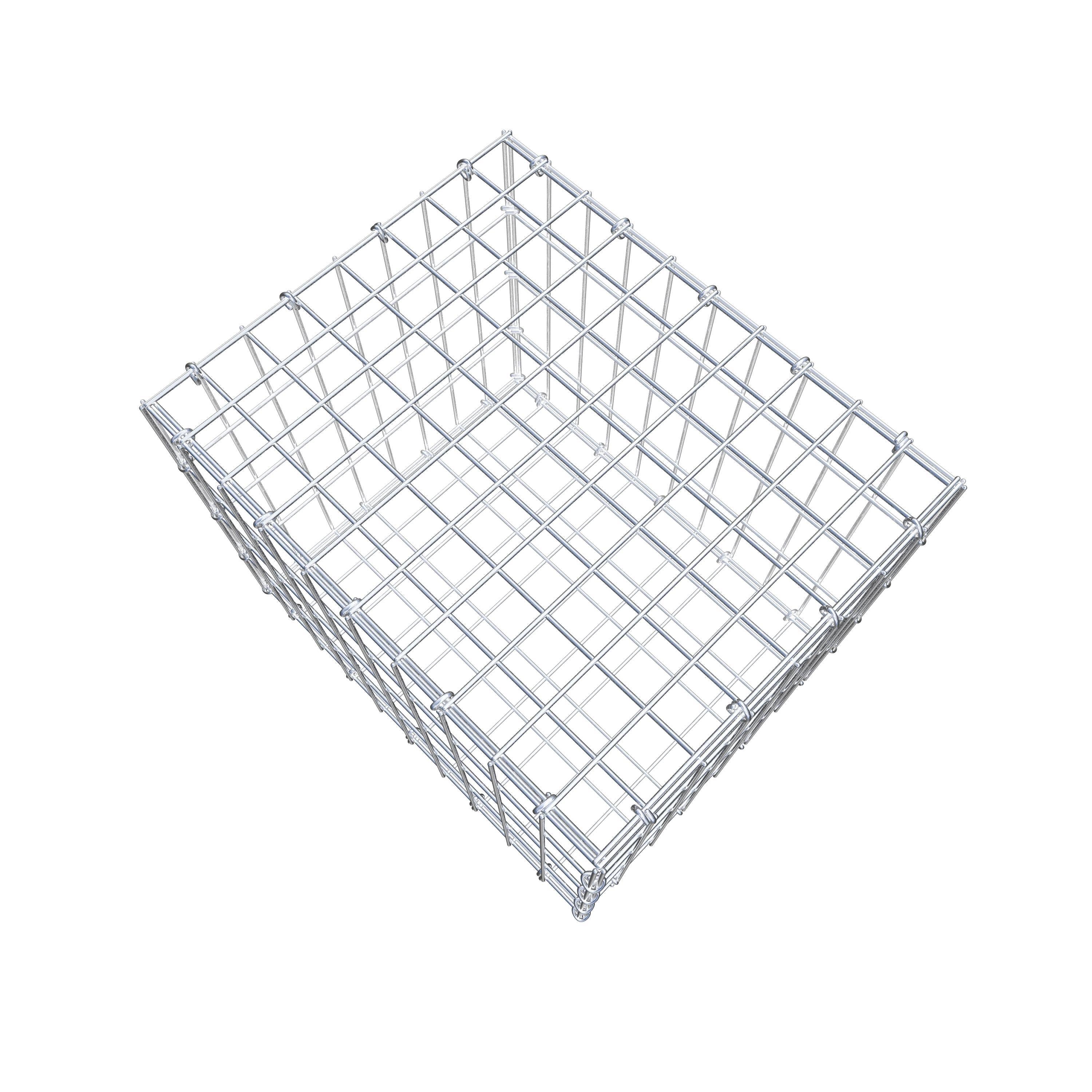 Gabione 50 cm x 40 cm x 40 cm (L x H x T), Maschenweite 5 cm x 10 cm, C-Ring