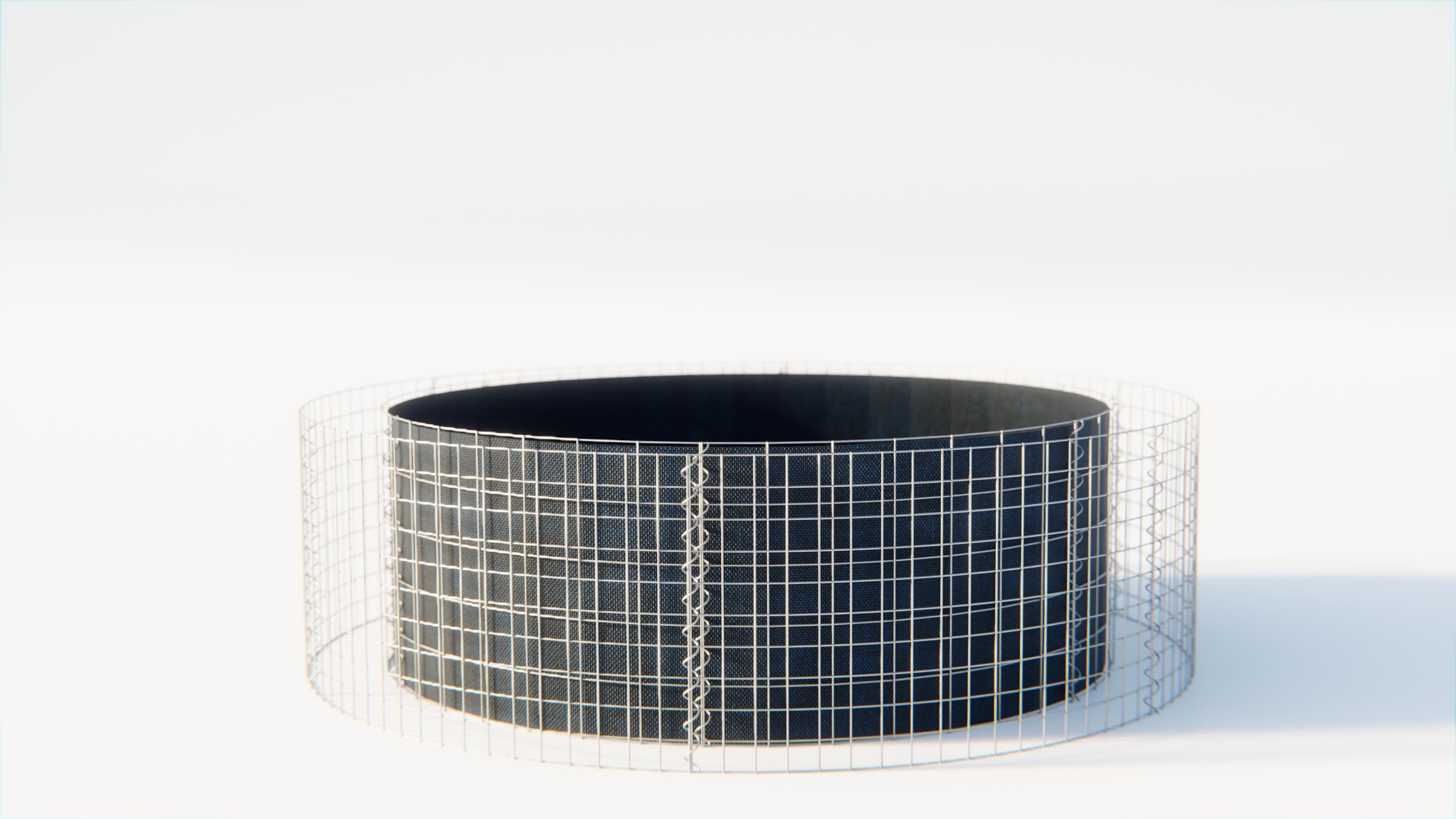 Hochbeet rund, Außendurchmesser 172 cm, Höhe 50 cm, Maschenweite 5 x 10 cm, Wandstärke 15 cm