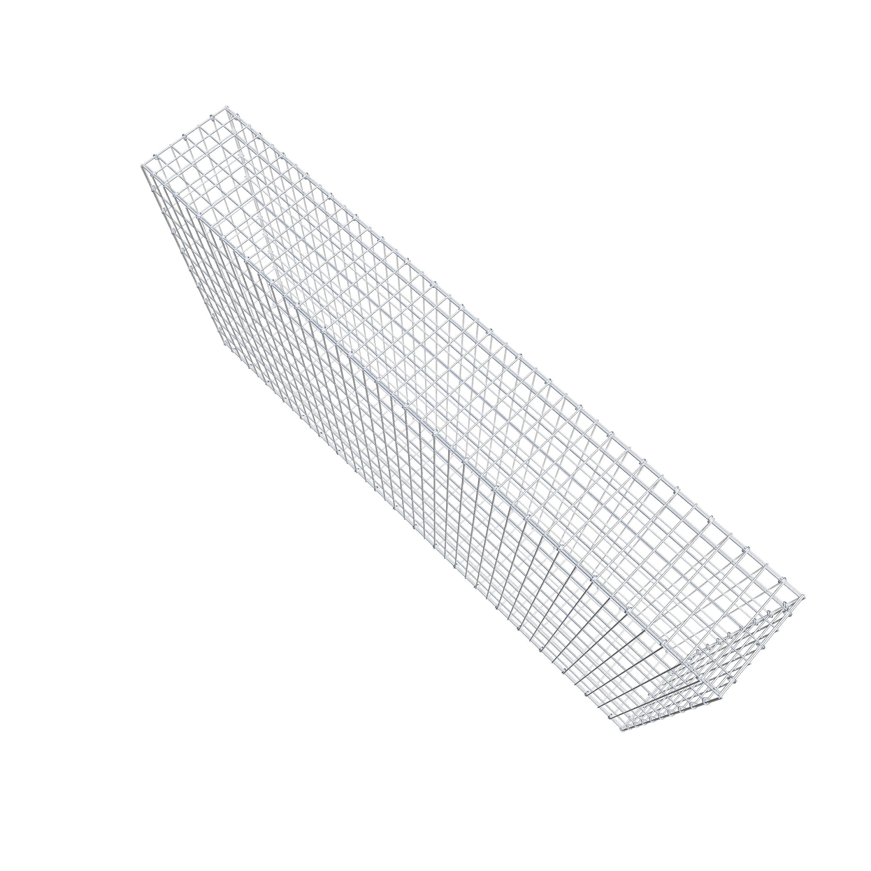 Gabione 200 cm x 100 cm x 30 cm (L x H x T), Maschenweite 5 cm x 10 cm, C-Ring