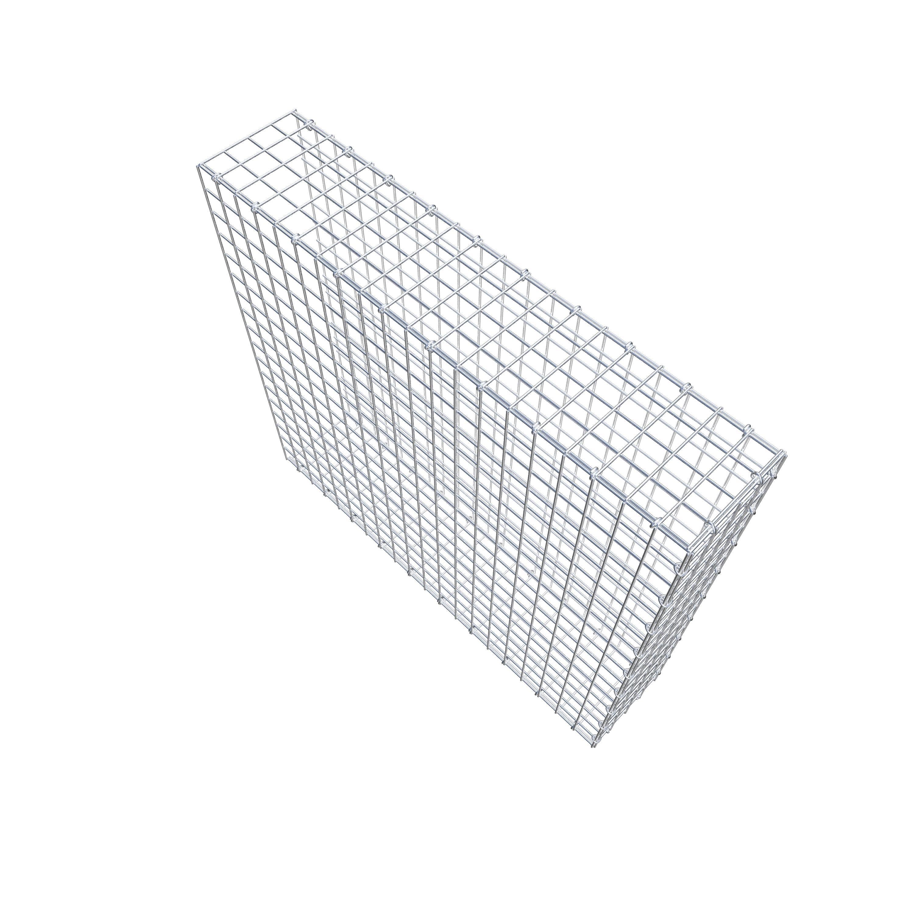 Anbaugabione Typ 2 100 cm x 90 cm x 20 cm (L x H x T), Maschenweite 5 cm x 5 cm, C-Ring