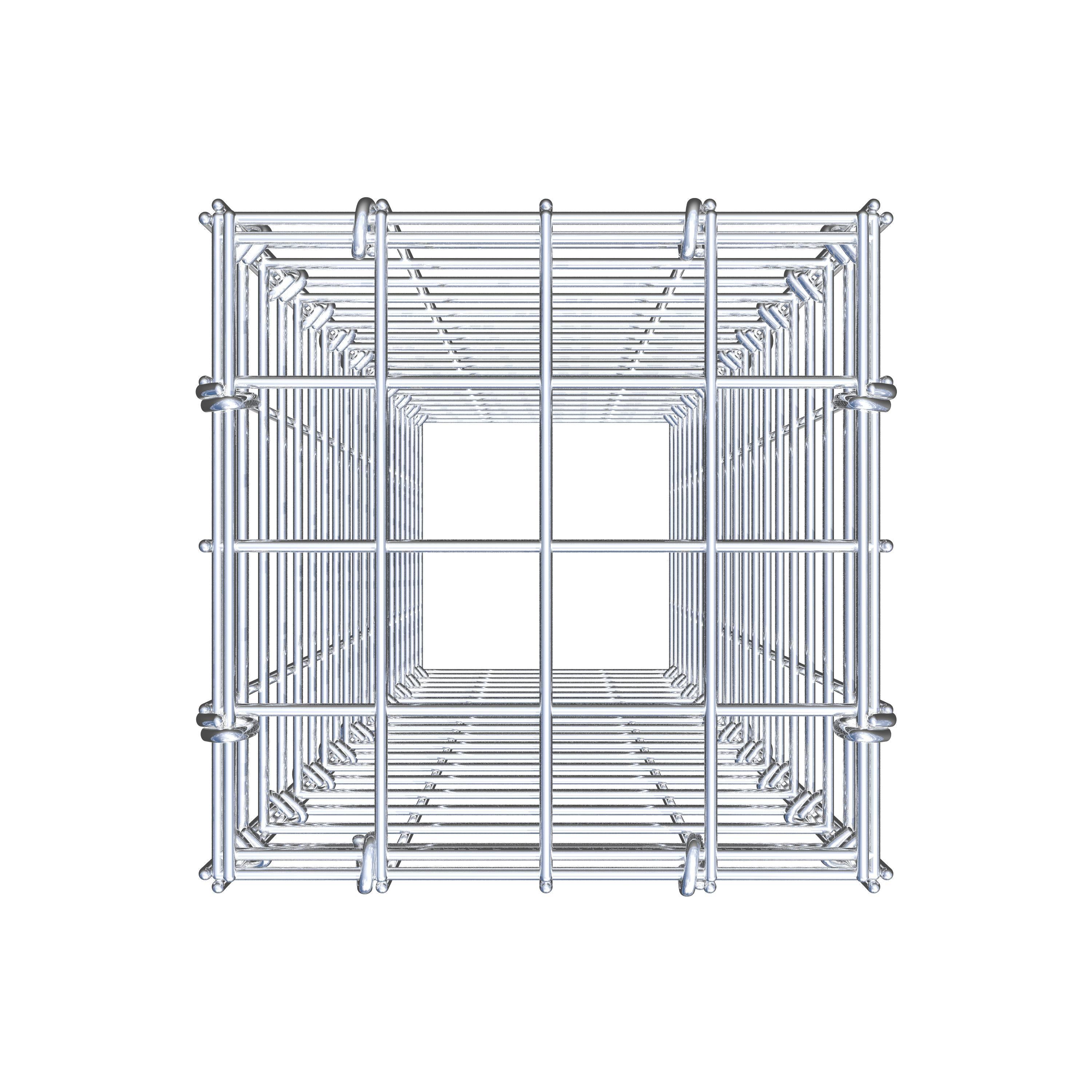 Anbaugabione Typ 3 100 cm x 20 cm x 20 cm (L x H x T), Maschenweite 5 cm x 5 cm, C-Ring