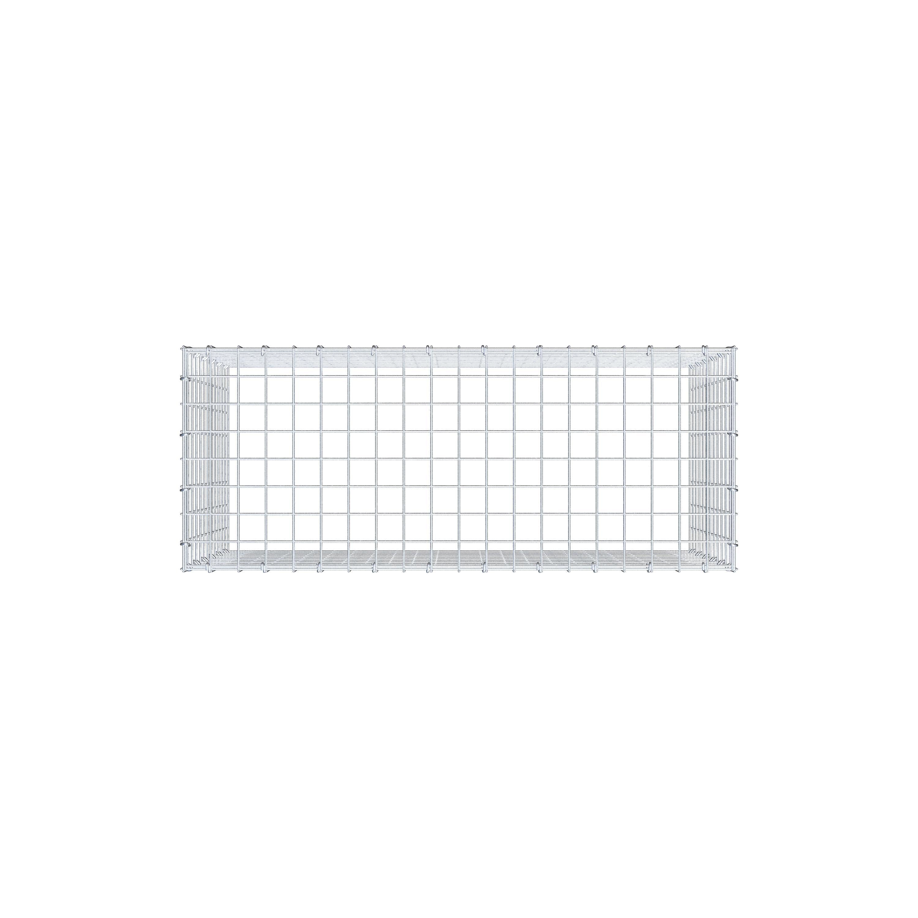 Anbaugabione Typ 3 100 cm x 60 cm x 40 cm (L x H x T), Maschenweite 5 cm x 5 cm, C-Ring