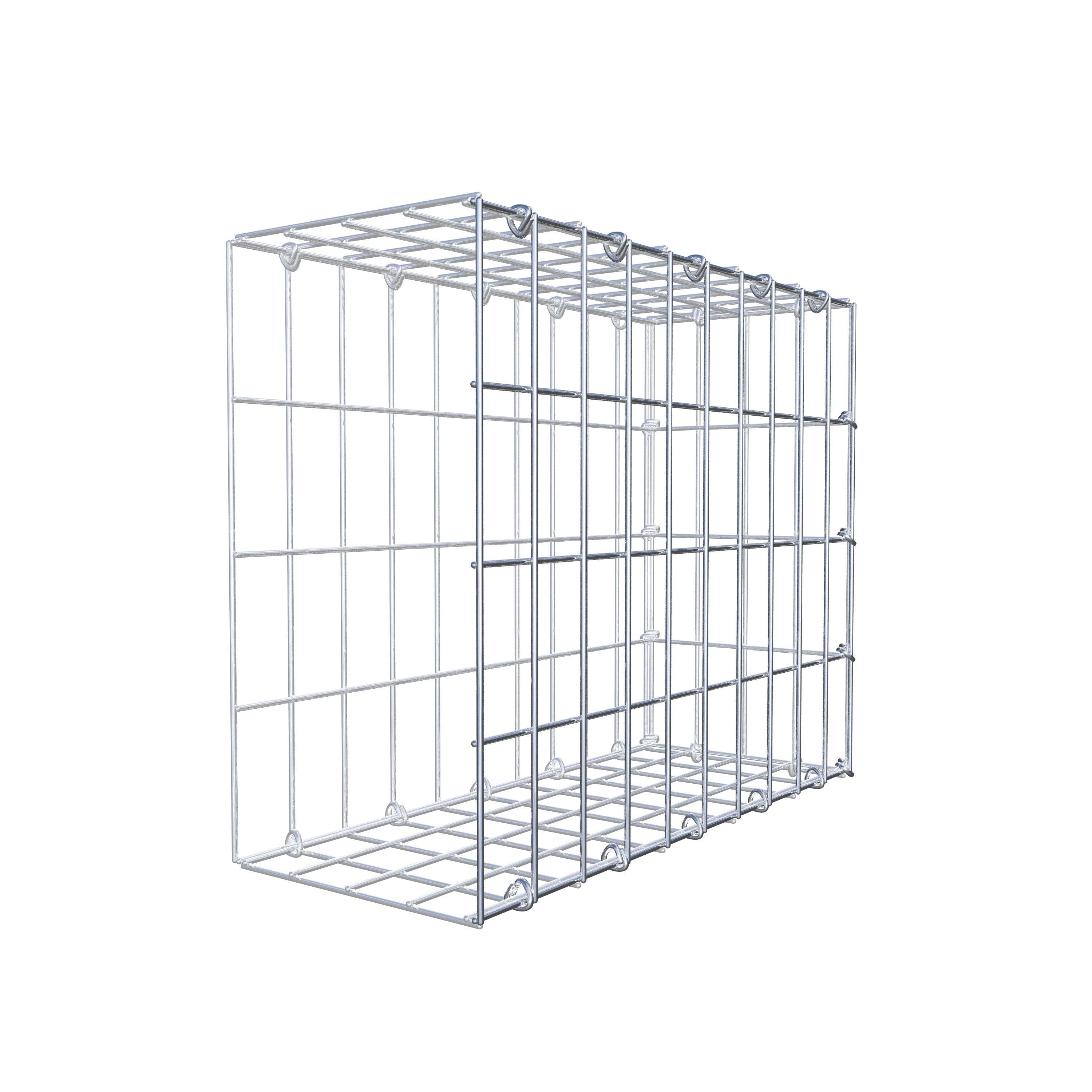 Anbaugabione Typ 2 50 cm x 40 cm x 20 cm, Maschenweite 5 cm x 10 cm, C-Ring