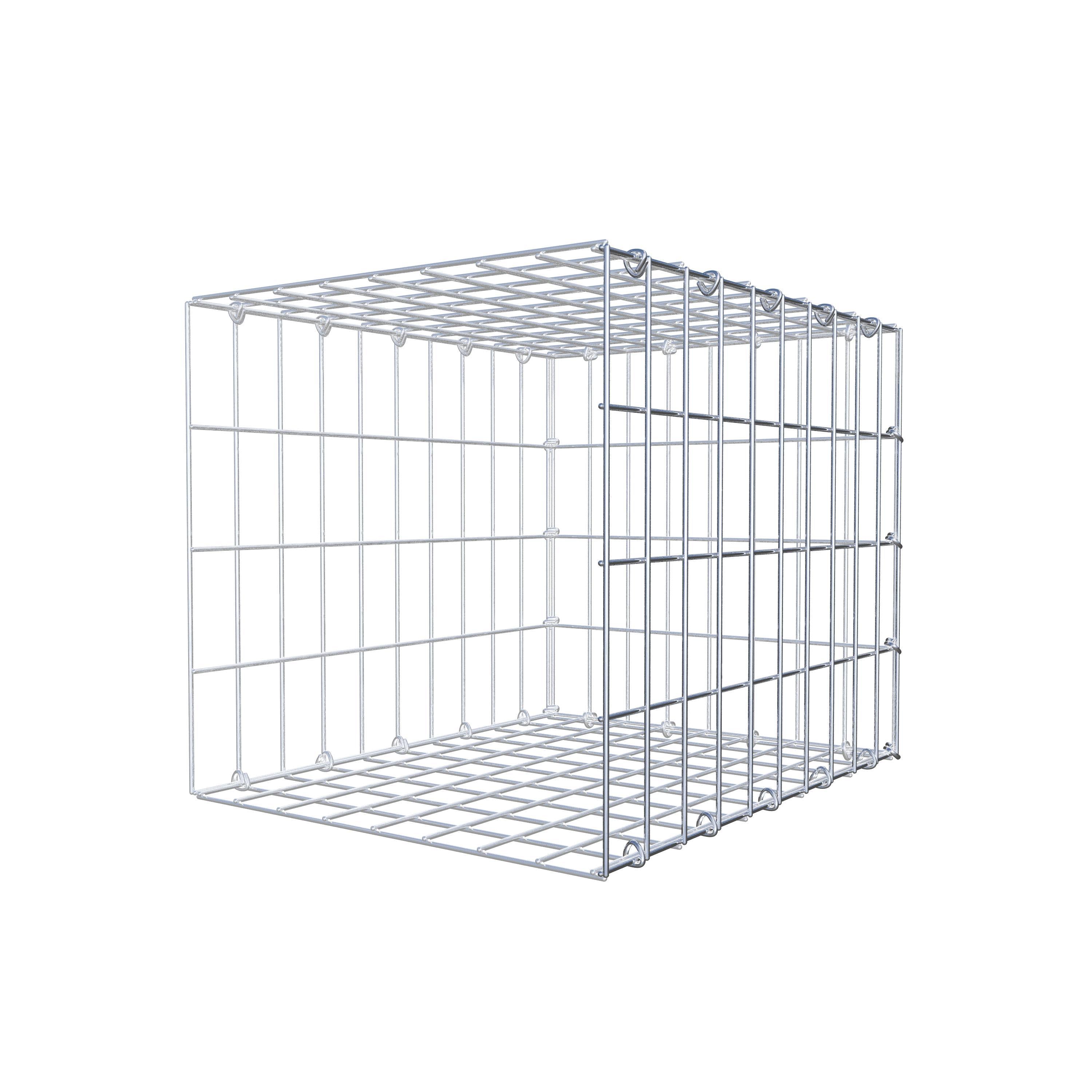 Anbaugabione Typ 2 50 cm x 40 cm x 40 cm, Maschenweite 5 cm x 10 cm, C-Ring