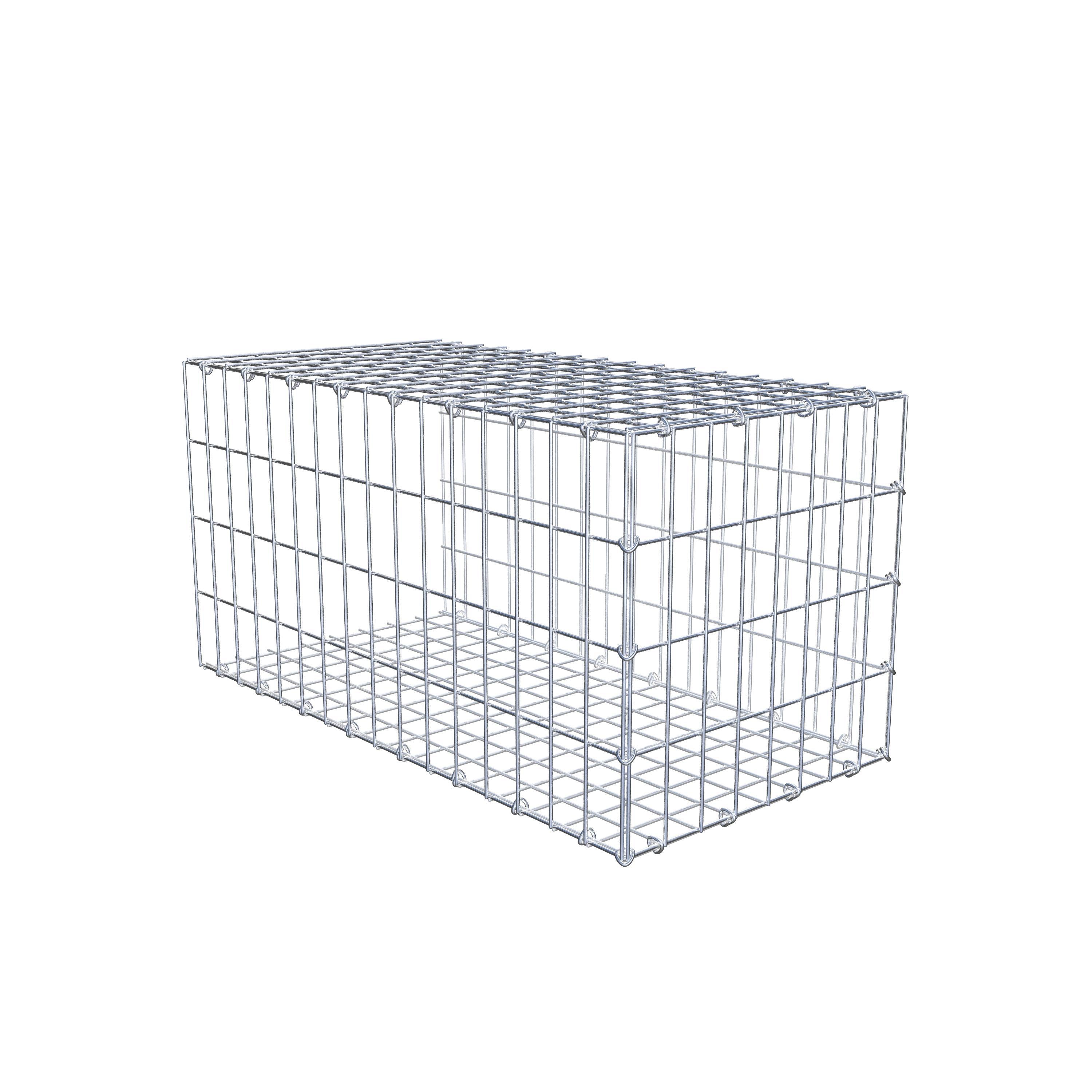 Anbaugabione Typ 2 80 cm x 40 cm x 40 cm, Maschenweite 5 cm x 10 cm, C-Ring